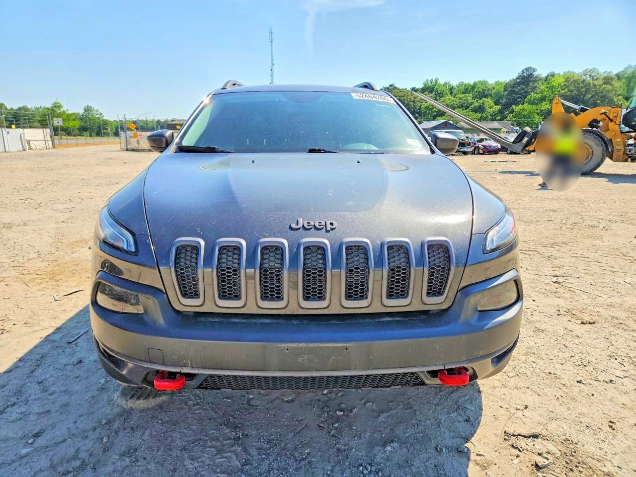 2015 Jeep Cherokee Trailhawk Gray vin: 1C4PJMBS6FW525247