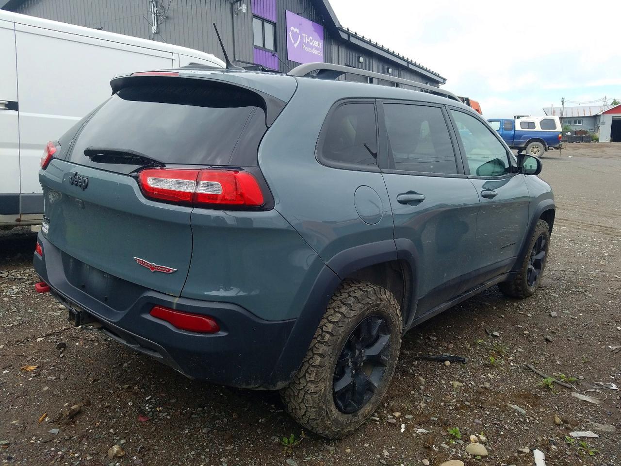 2015 Jeep Cherokee Trailhawk Blue vin: 1C4PJMBS6FW601324