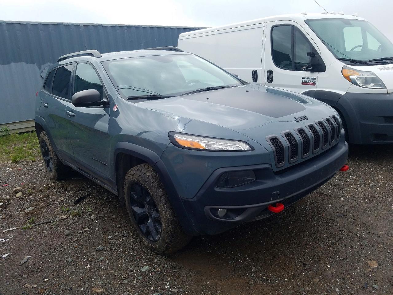 2015 Jeep Cherokee Trailhawk Blue vin: 1C4PJMBS6FW601324