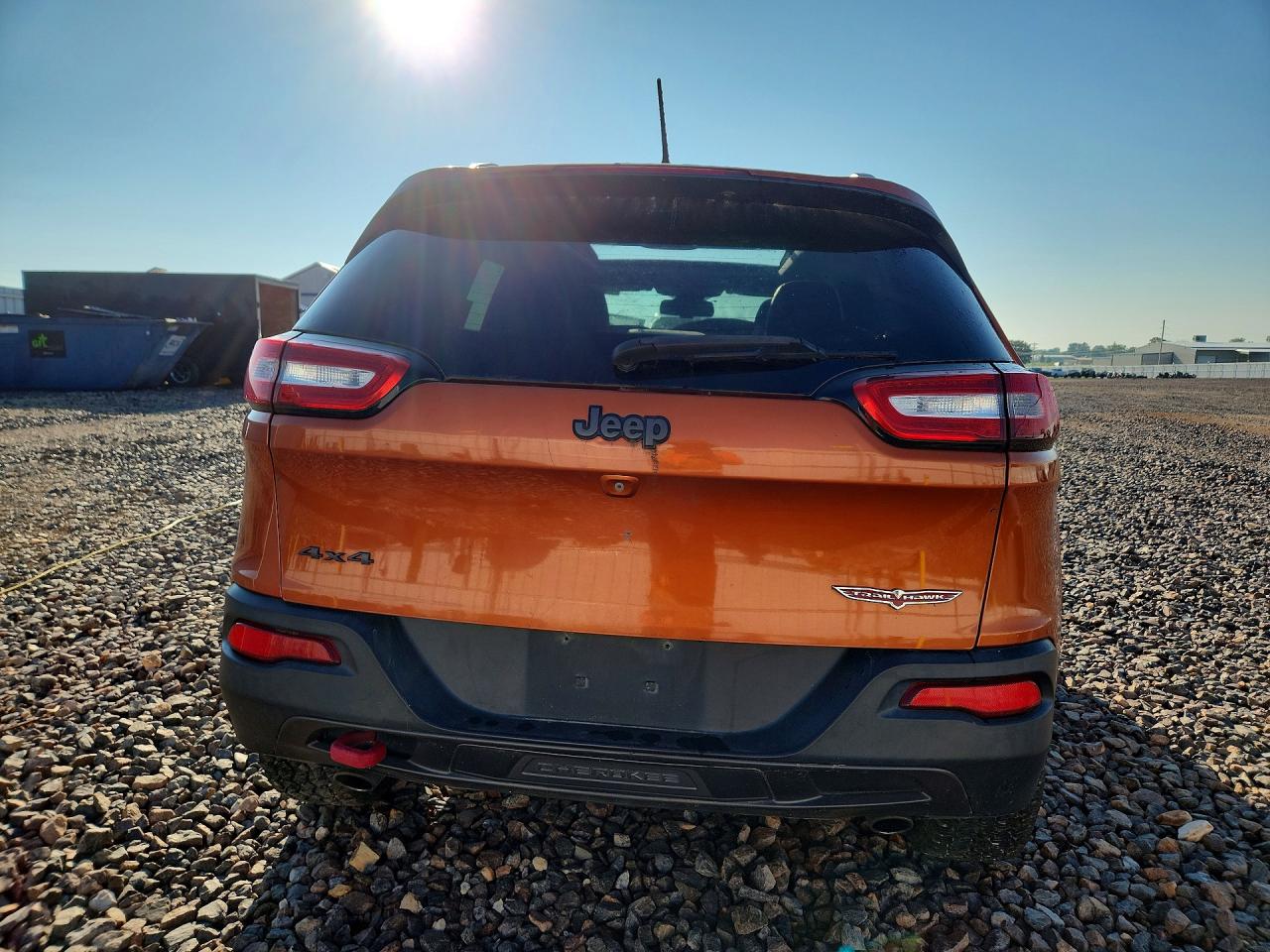 2015 Jeep Cherokee Trailhawk Orange vin: 1C4PJMBS6FW618642