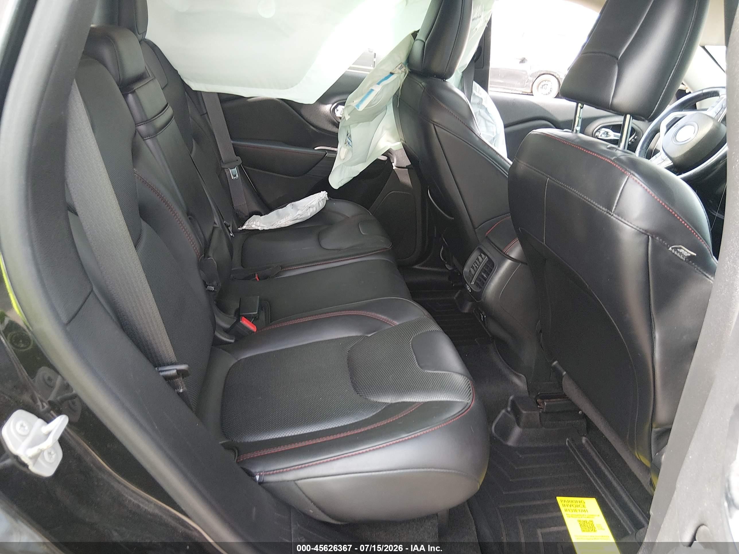 2015 Jeep Cherokee Trailhawk Black vin: 1C4PJMBS6FW716988