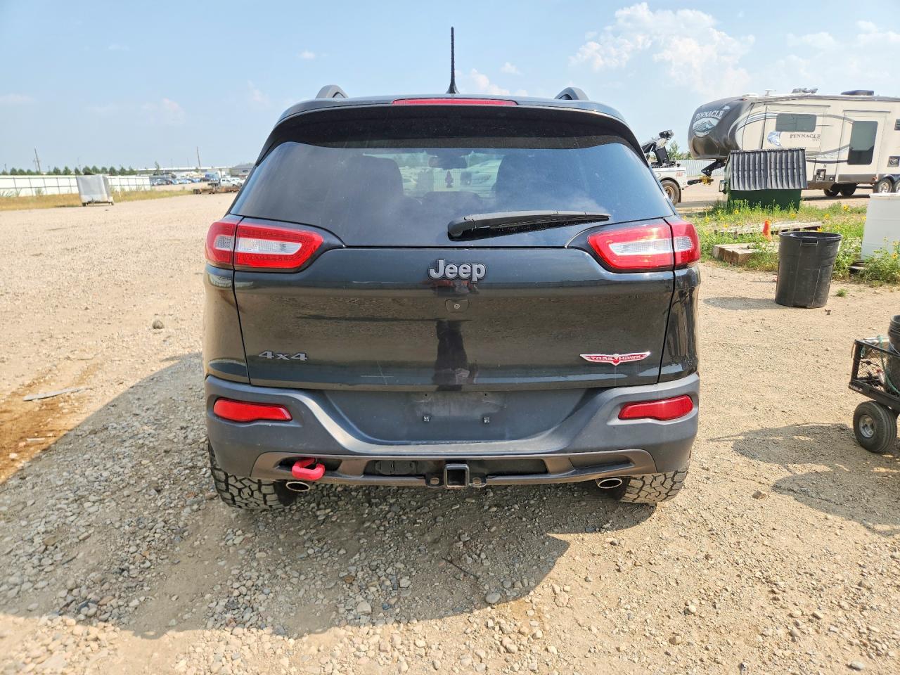 2015 Jeep Cherokee Trailhawk Black vin: 1C4PJMBS6FW717199