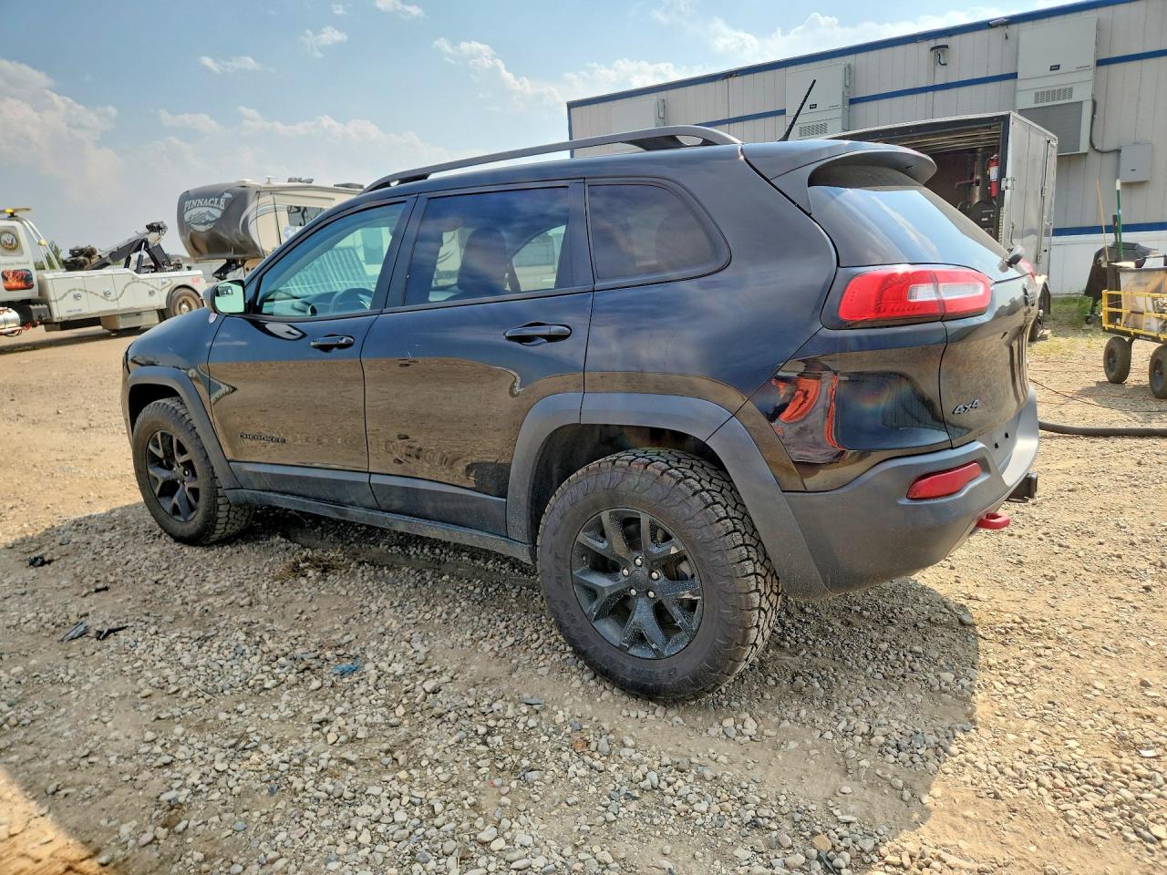 2015 Jeep Cherokee Trailhawk Black vin: 1C4PJMBS6FW717199