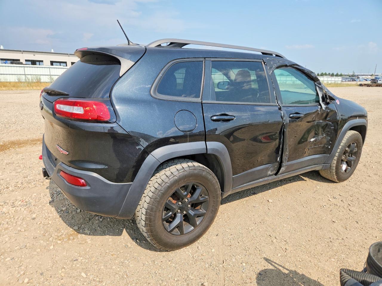2015 Jeep Cherokee Trailhawk Black vin: 1C4PJMBS6FW717199