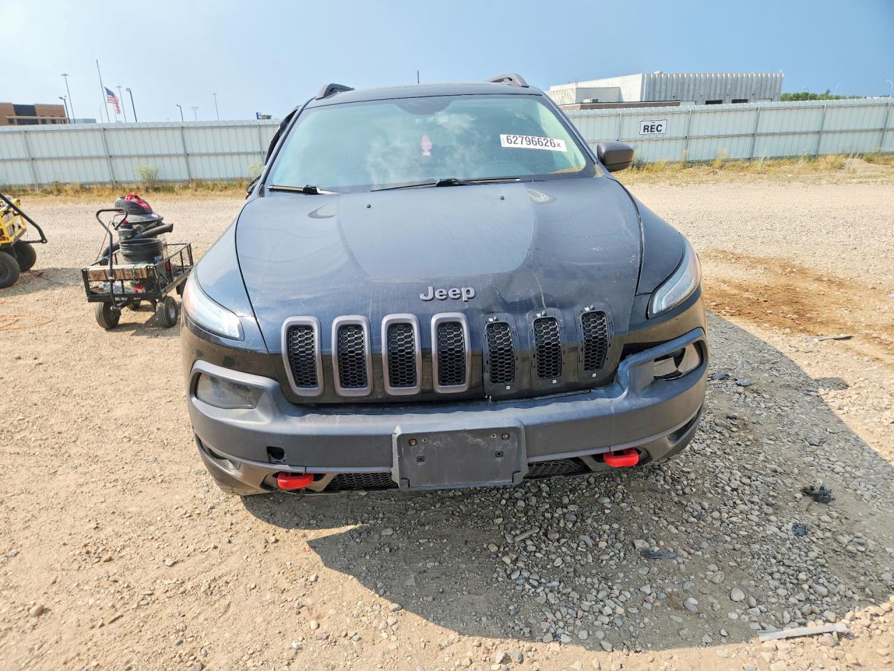 2015 Jeep Cherokee Trailhawk Black vin: 1C4PJMBS6FW717199