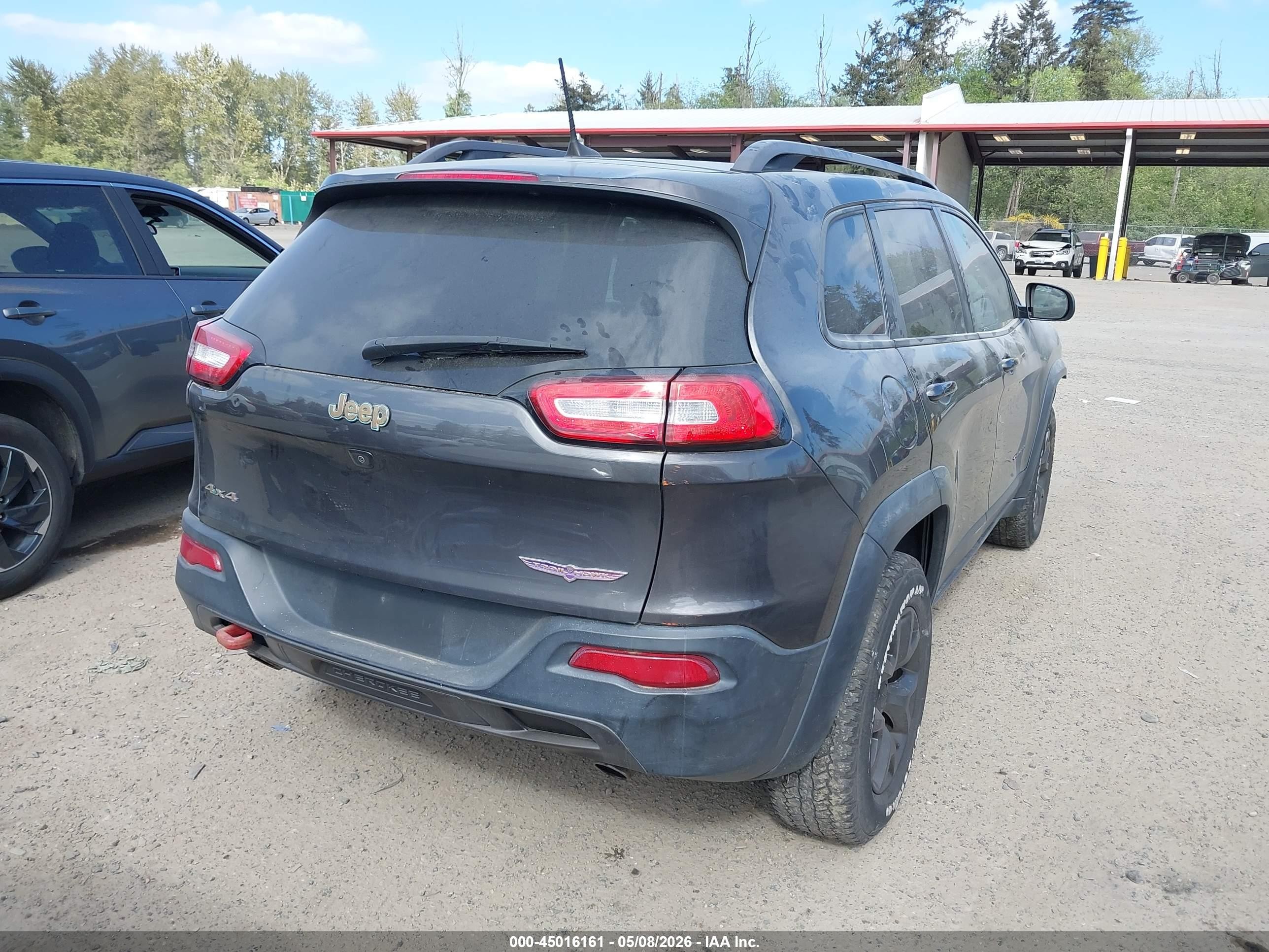 2017 Jeep Cherokee Trailhawk 4x4 Серый vin: 1C4PJMBS6HW500951