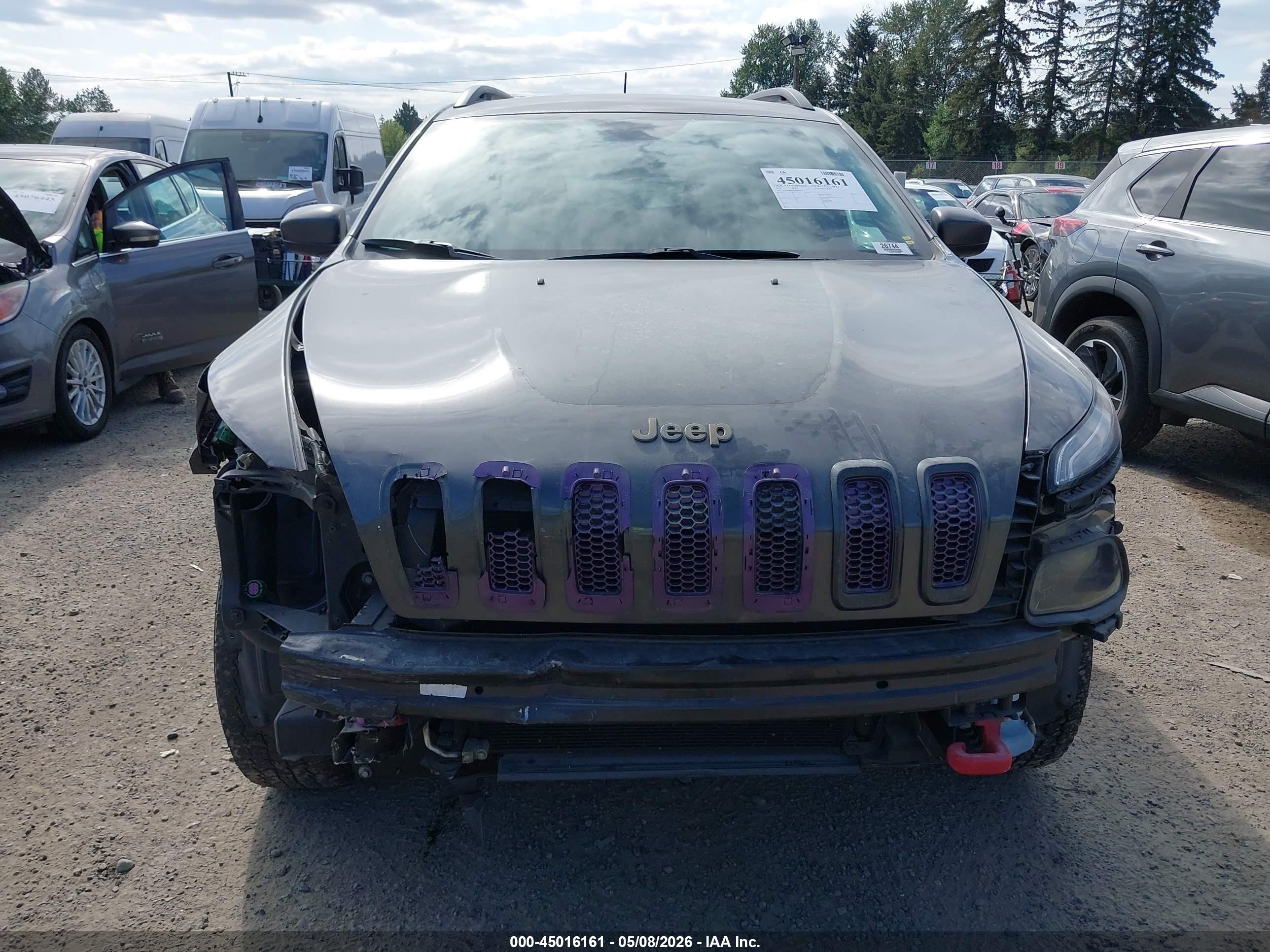 2017 Jeep Cherokee Trailhawk 4x4 Серый vin: 1C4PJMBS6HW500951
