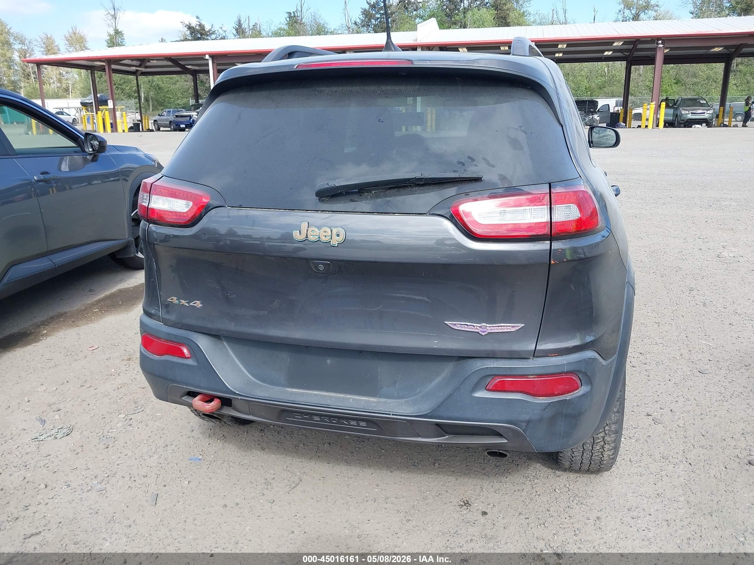 2017 Jeep Cherokee Trailhawk 4x4 Серый vin: 1C4PJMBS6HW500951