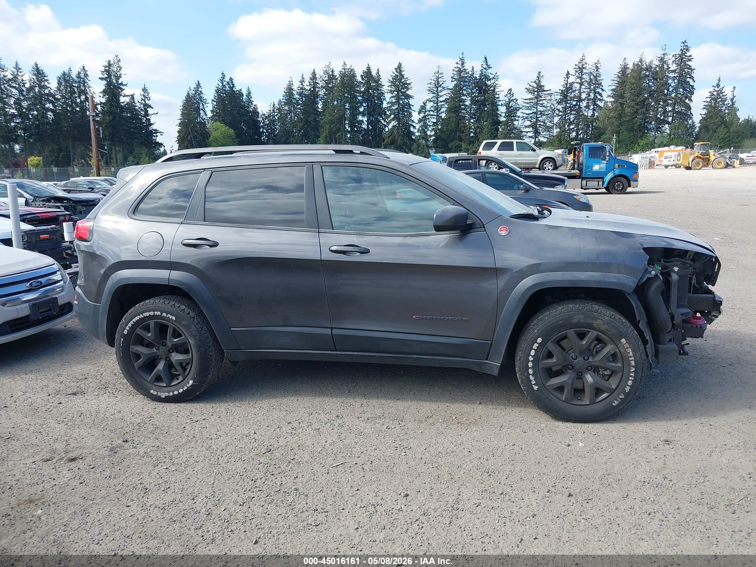 2017 Jeep Cherokee Trailhawk 4x4 Серый vin: 1C4PJMBS6HW500951