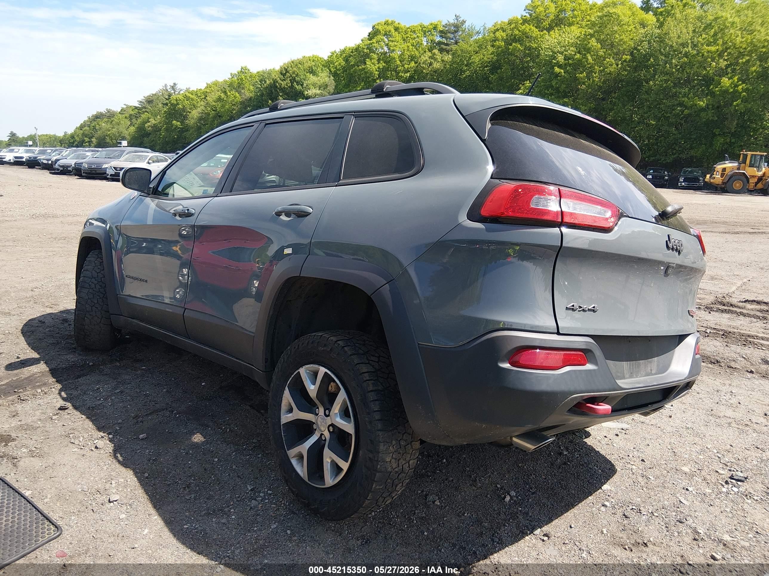 2014 Jeep Cherokee Trailhawk Gray vin: 1C4PJMBS7EW134607