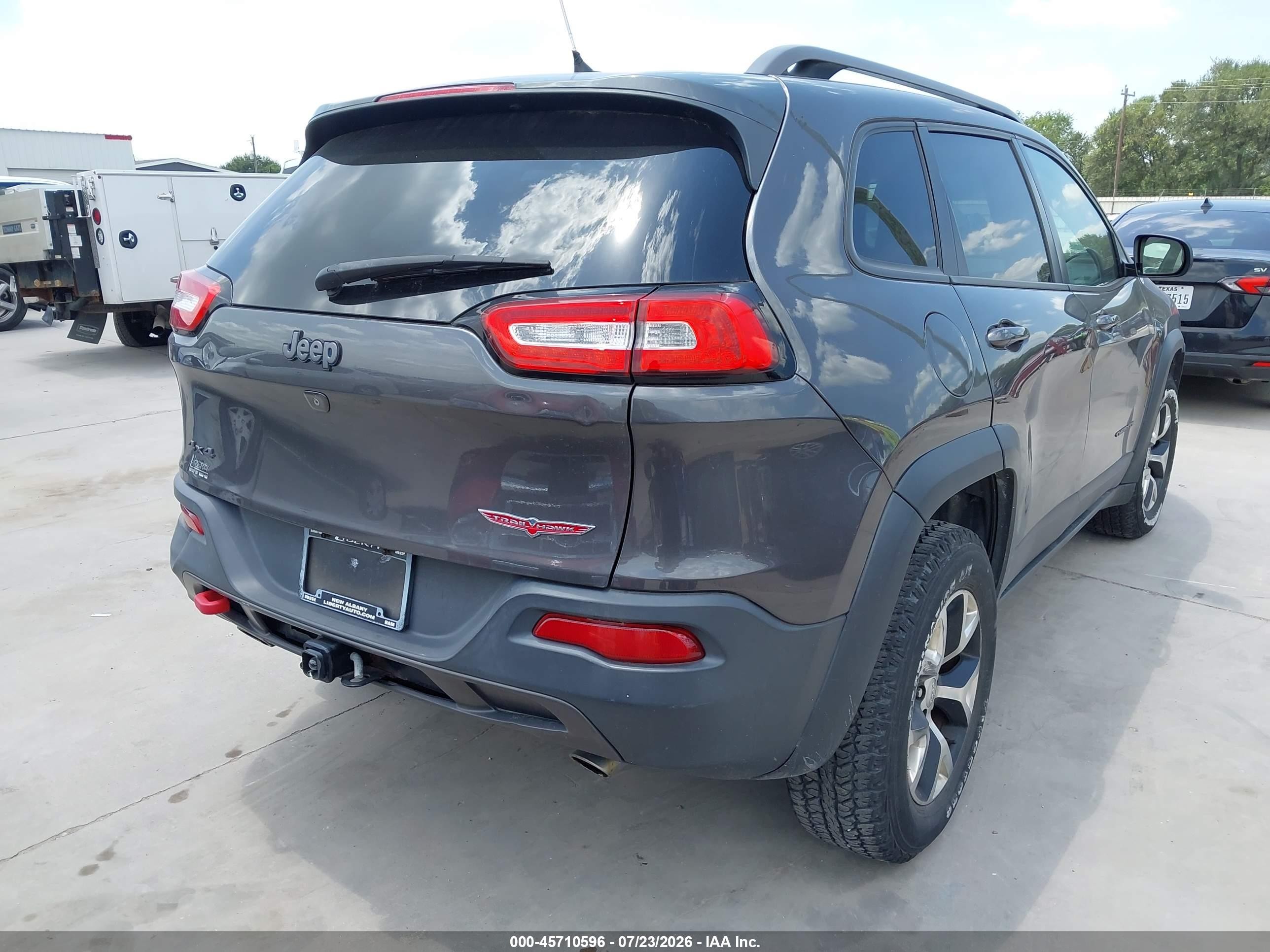 2014 Jeep Cherokee Trailhawk Серый vin: 1C4PJMBS7EW138821