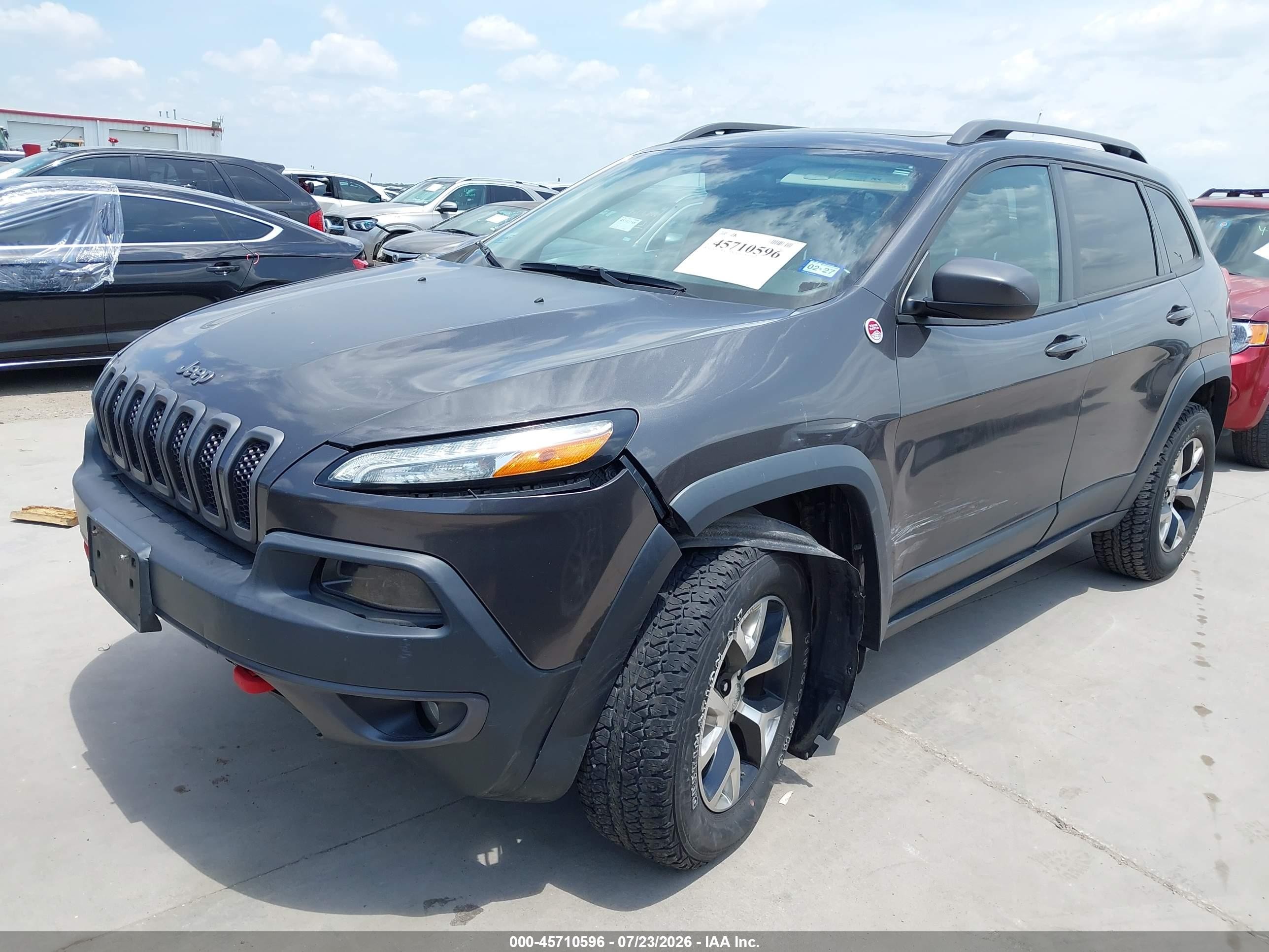 2014 Jeep Cherokee Trailhawk Серый vin: 1C4PJMBS7EW138821