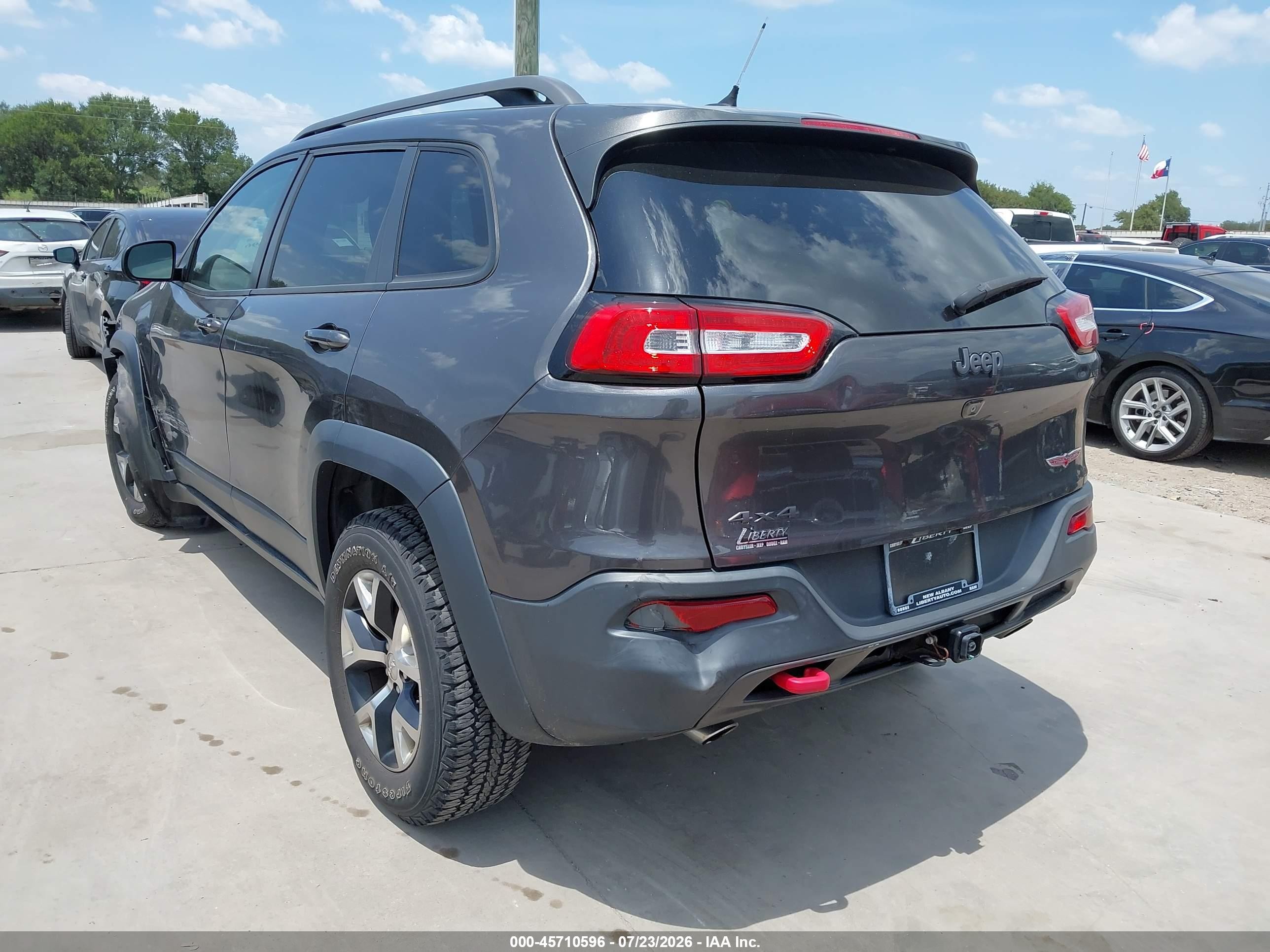 2014 Jeep Cherokee Trailhawk Серый vin: 1C4PJMBS7EW138821