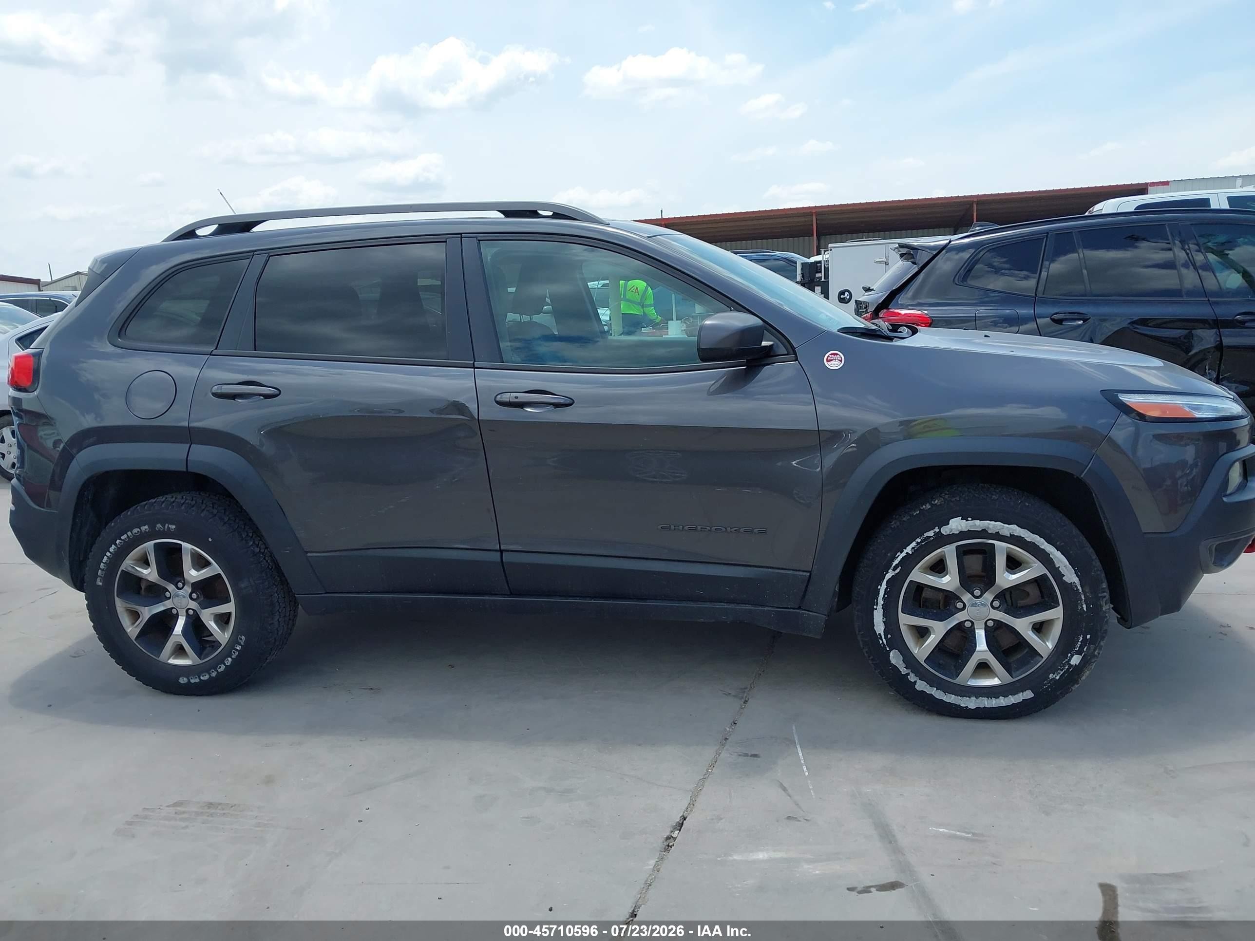 2014 Jeep Cherokee Trailhawk Серый vin: 1C4PJMBS7EW138821
