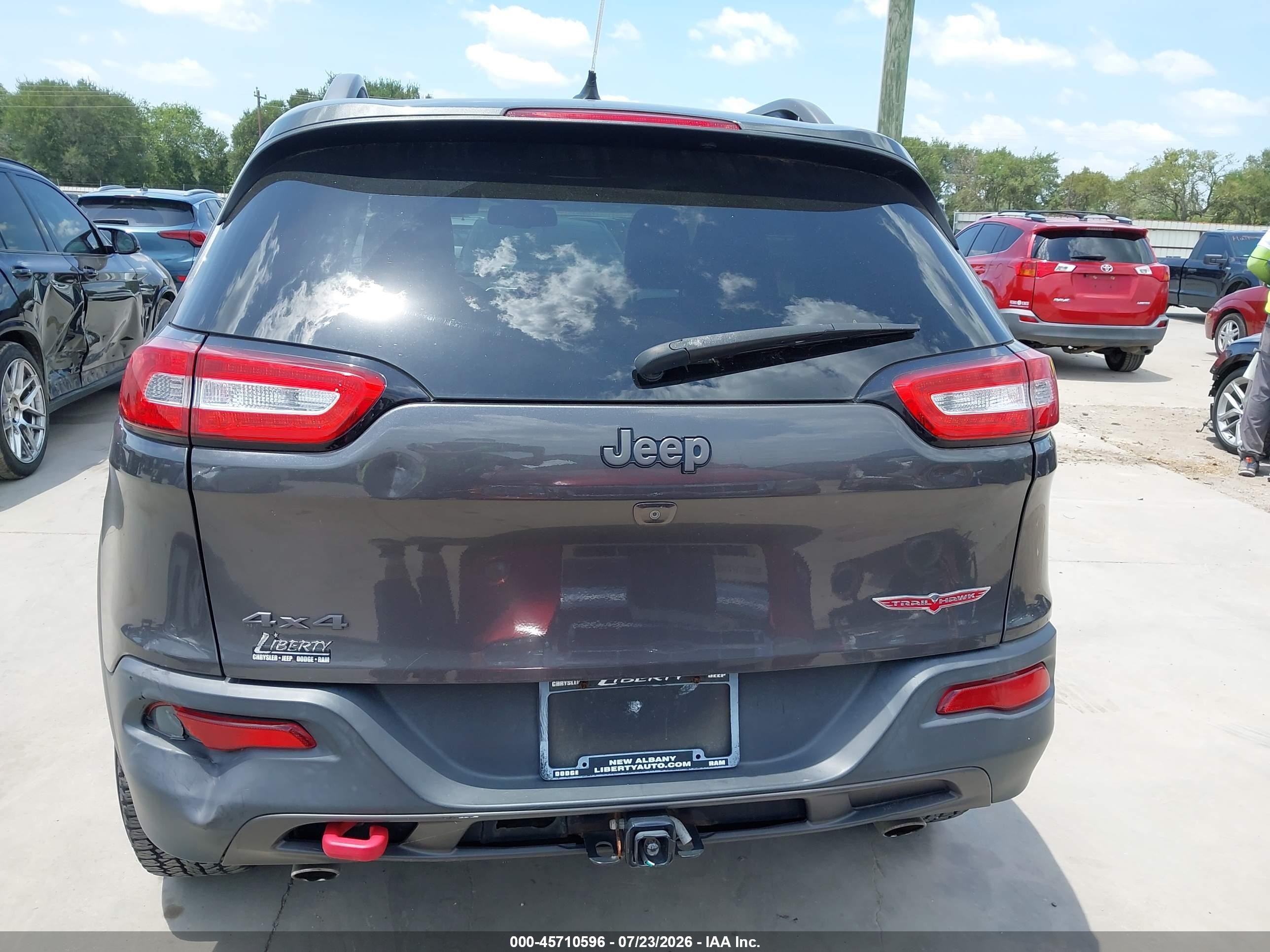 2014 Jeep Cherokee Trailhawk Серый vin: 1C4PJMBS7EW138821