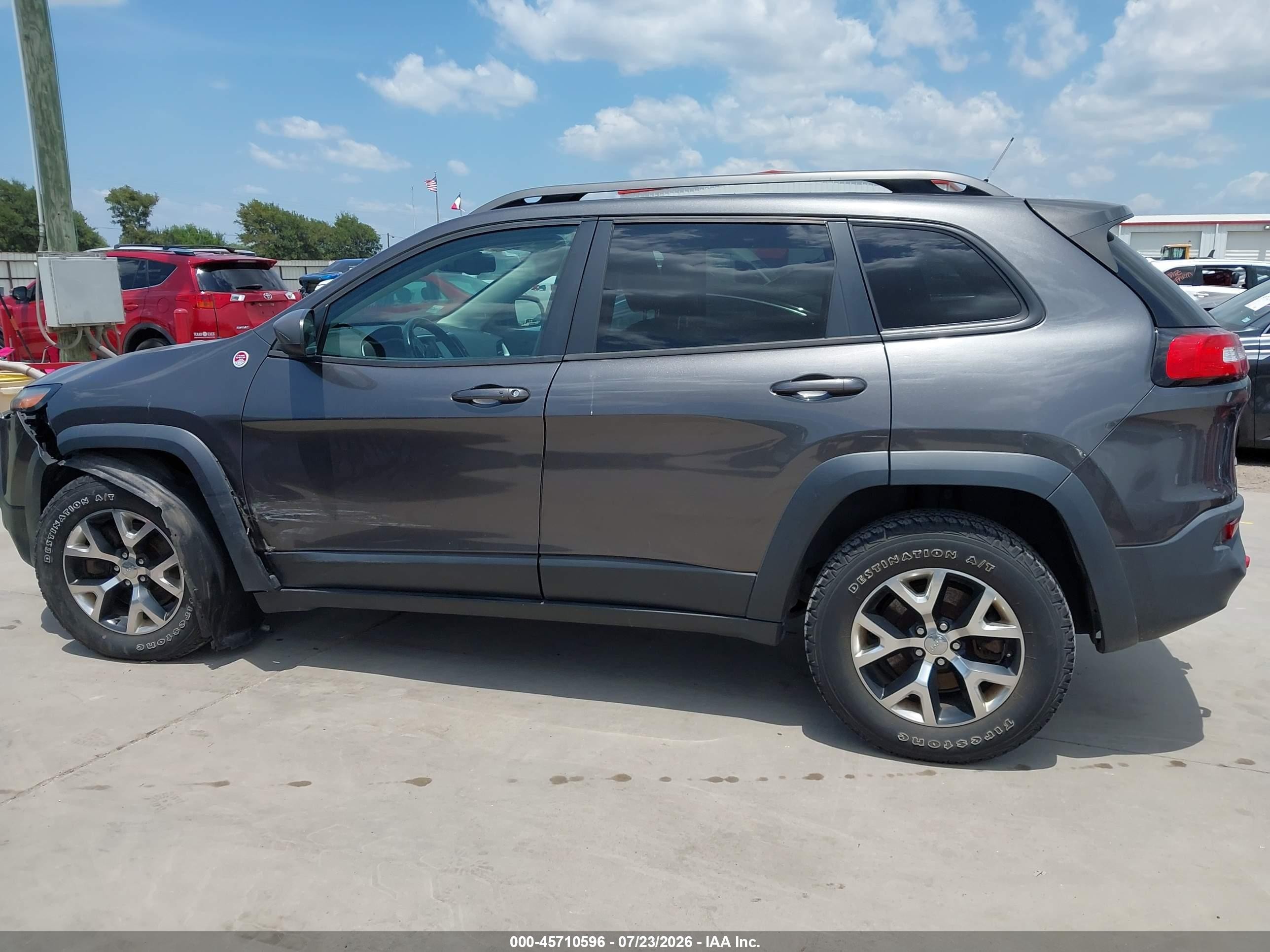 2014 Jeep Cherokee Trailhawk Серый vin: 1C4PJMBS7EW138821