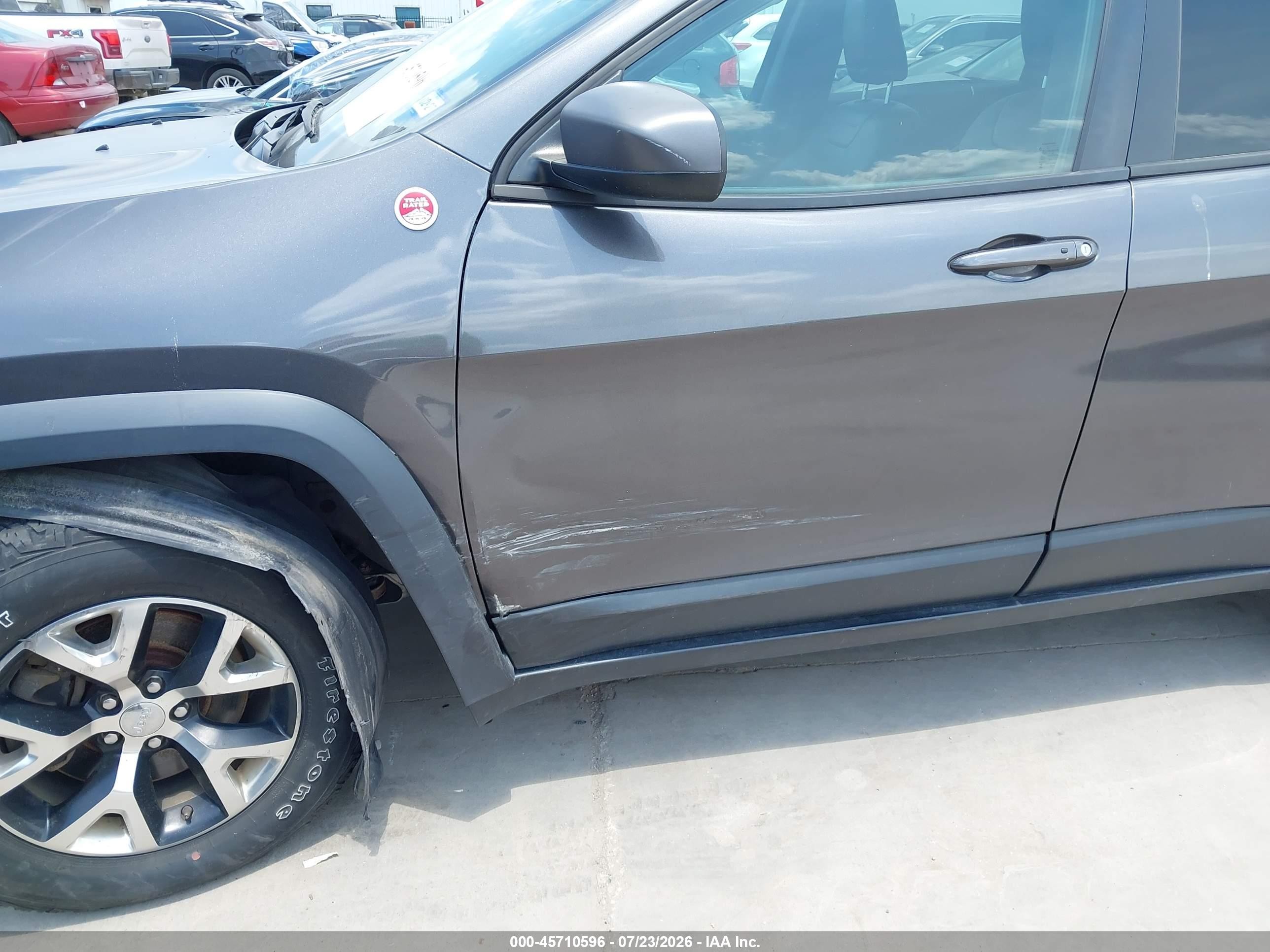 2014 Jeep Cherokee Trailhawk Серый vin: 1C4PJMBS7EW138821