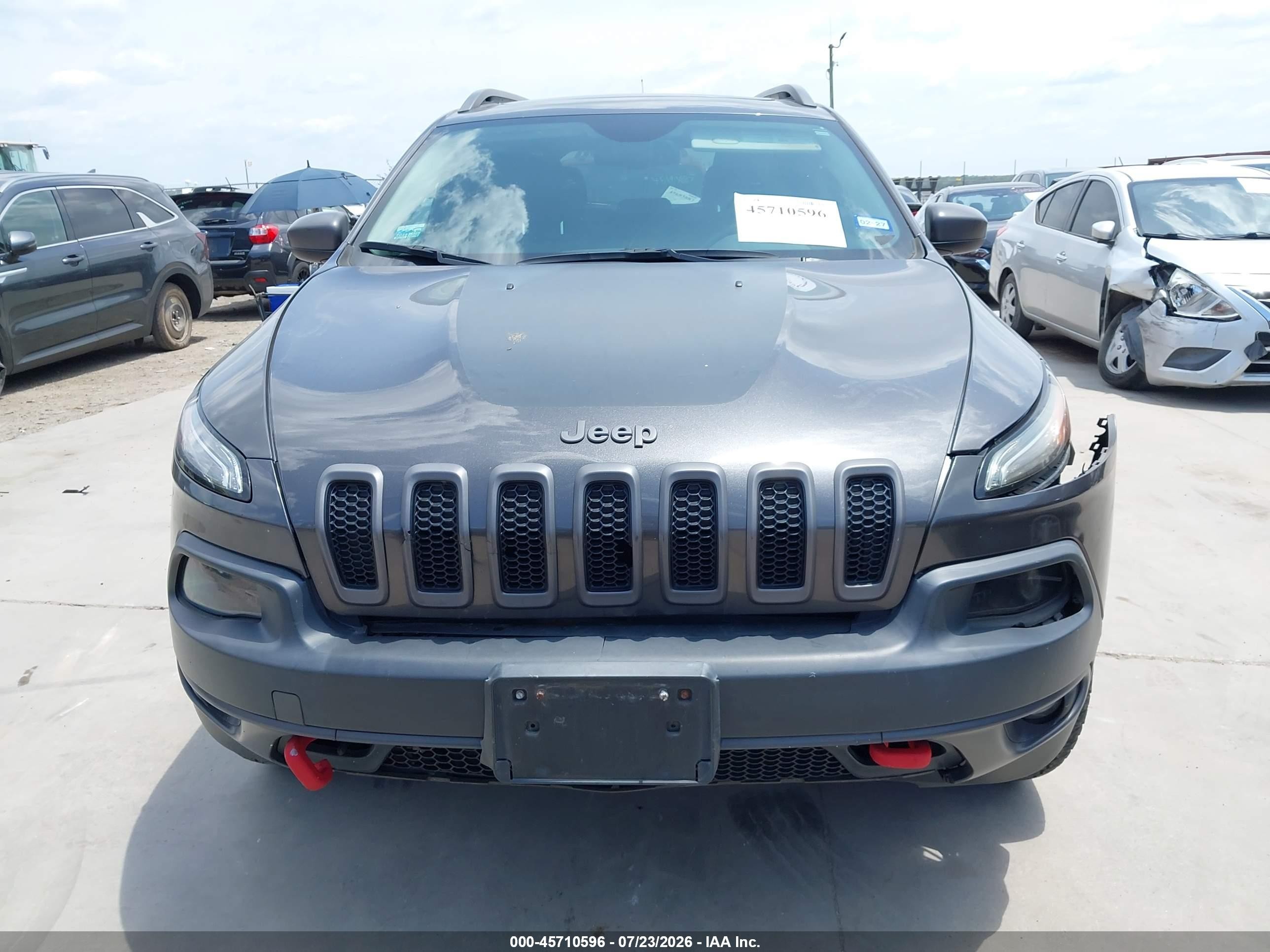 2014 Jeep Cherokee Trailhawk Серый vin: 1C4PJMBS7EW138821