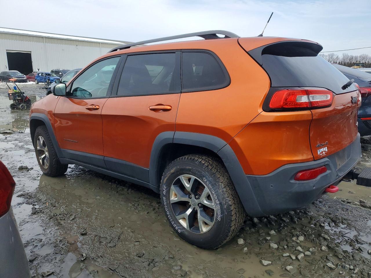 2014 Jeep Cherokee Оранжевый vin: 1C4PJMBS7EW215834