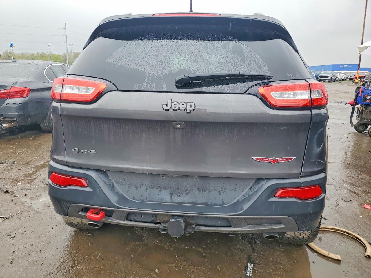 2014 Jeep Cherokee Trailhawk Gray vin: 1C4PJMBS7EW272843