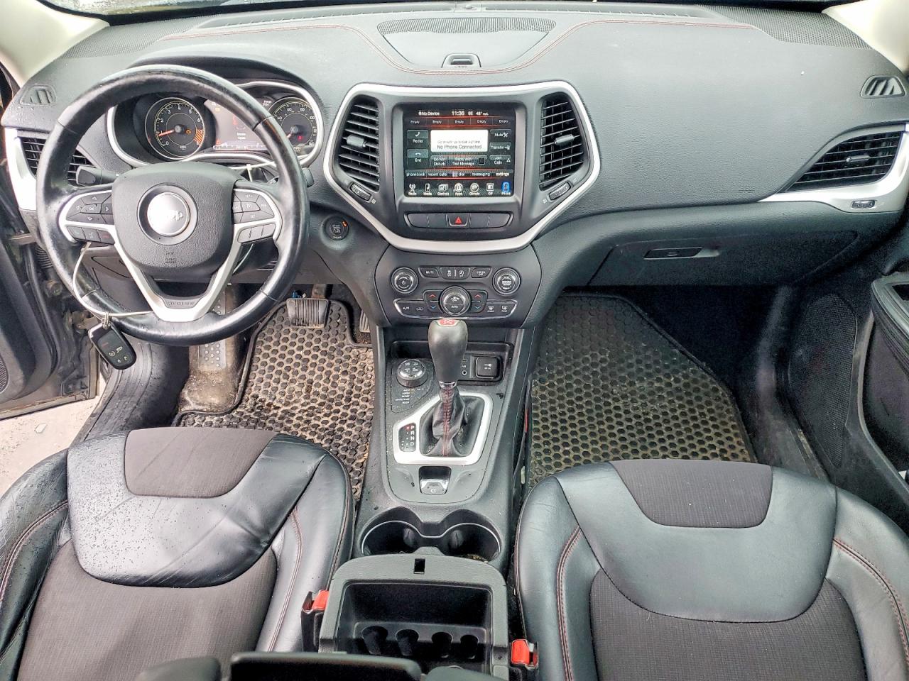 2014 Jeep Cherokee Trailhawk Gray vin: 1C4PJMBS7EW272843