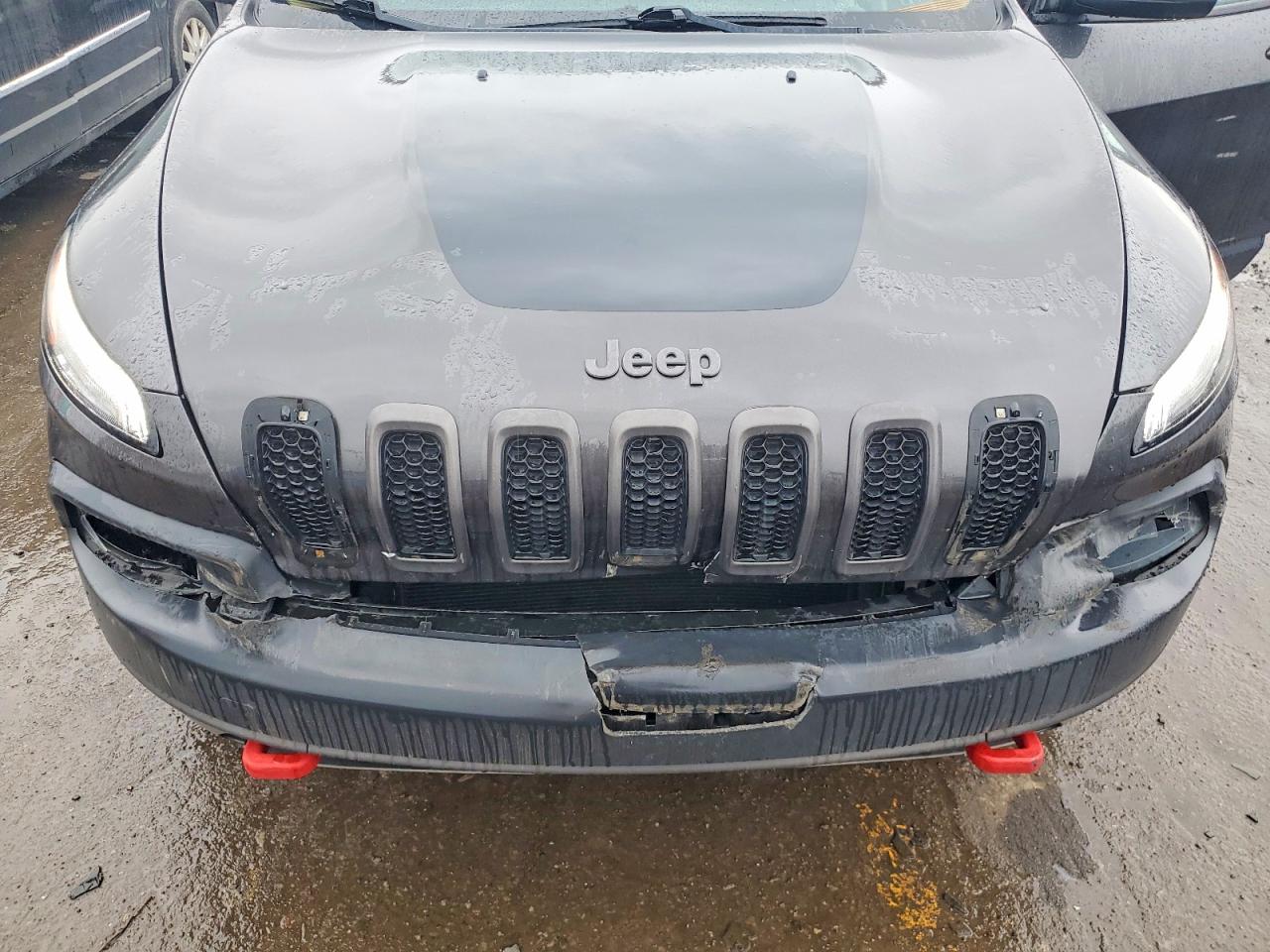 2014 Jeep Cherokee Trailhawk Gray vin: 1C4PJMBS7EW272843