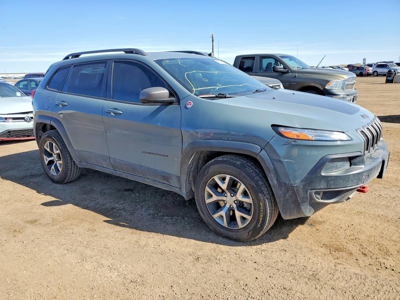 2014 Jeep Cherokee Trailhawk Blue vin: 1C4PJMBS7EW304786