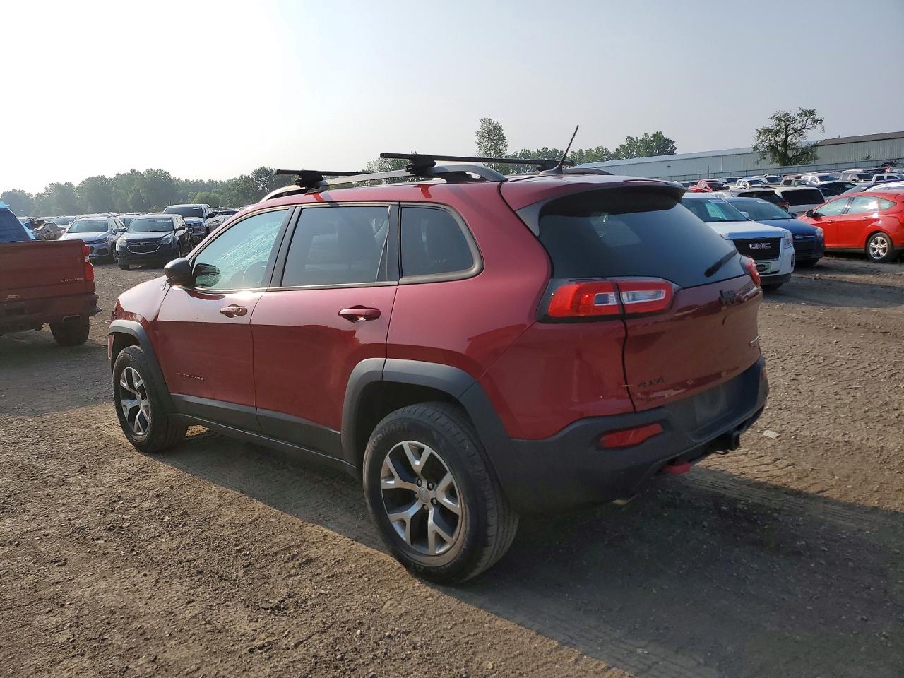 2015 Jeep Cherokee Trailhawk Red vin: 1C4PJMBS7FW524673