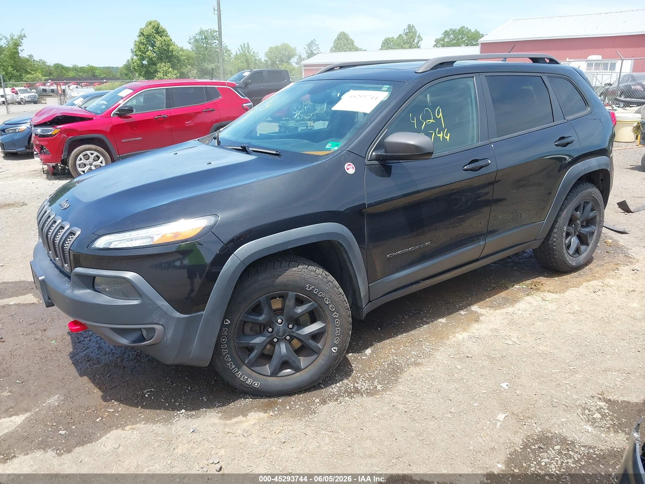 2015 Jeep Cherokee Trailhawk Черный vin: 1C4PJMBS7FW687453