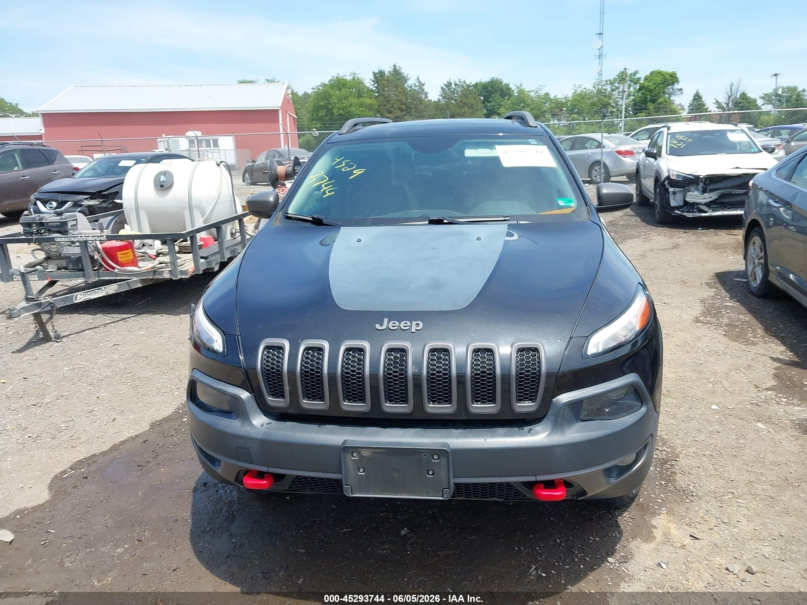 2015 Jeep Cherokee Trailhawk Черный vin: 1C4PJMBS7FW687453