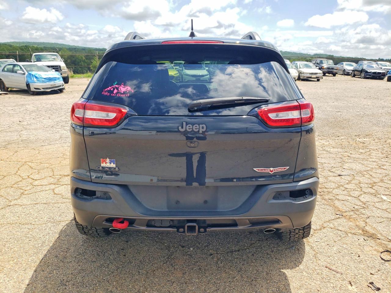 2017 Jeep Cherokee Trailhawk Gray vin: 1C4PJMBS7HW563184
