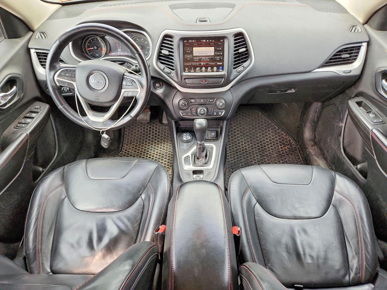 2014 Jeep Cherokee Trailhawk Black vin: 1C4PJMBS8EW111773