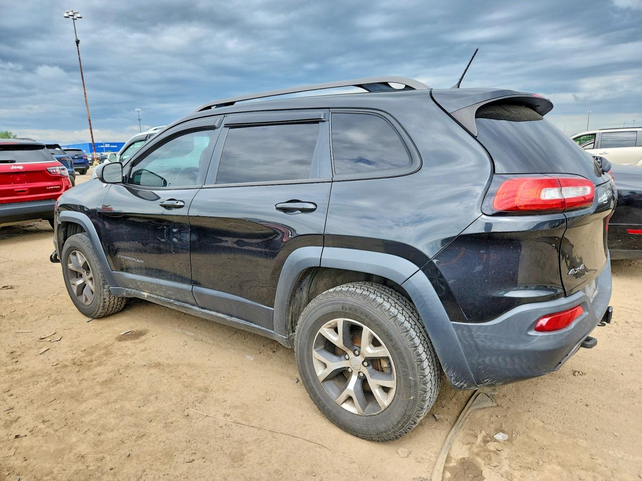 2014 Jeep Cherokee Trailhawk Black vin: 1C4PJMBS8EW111773