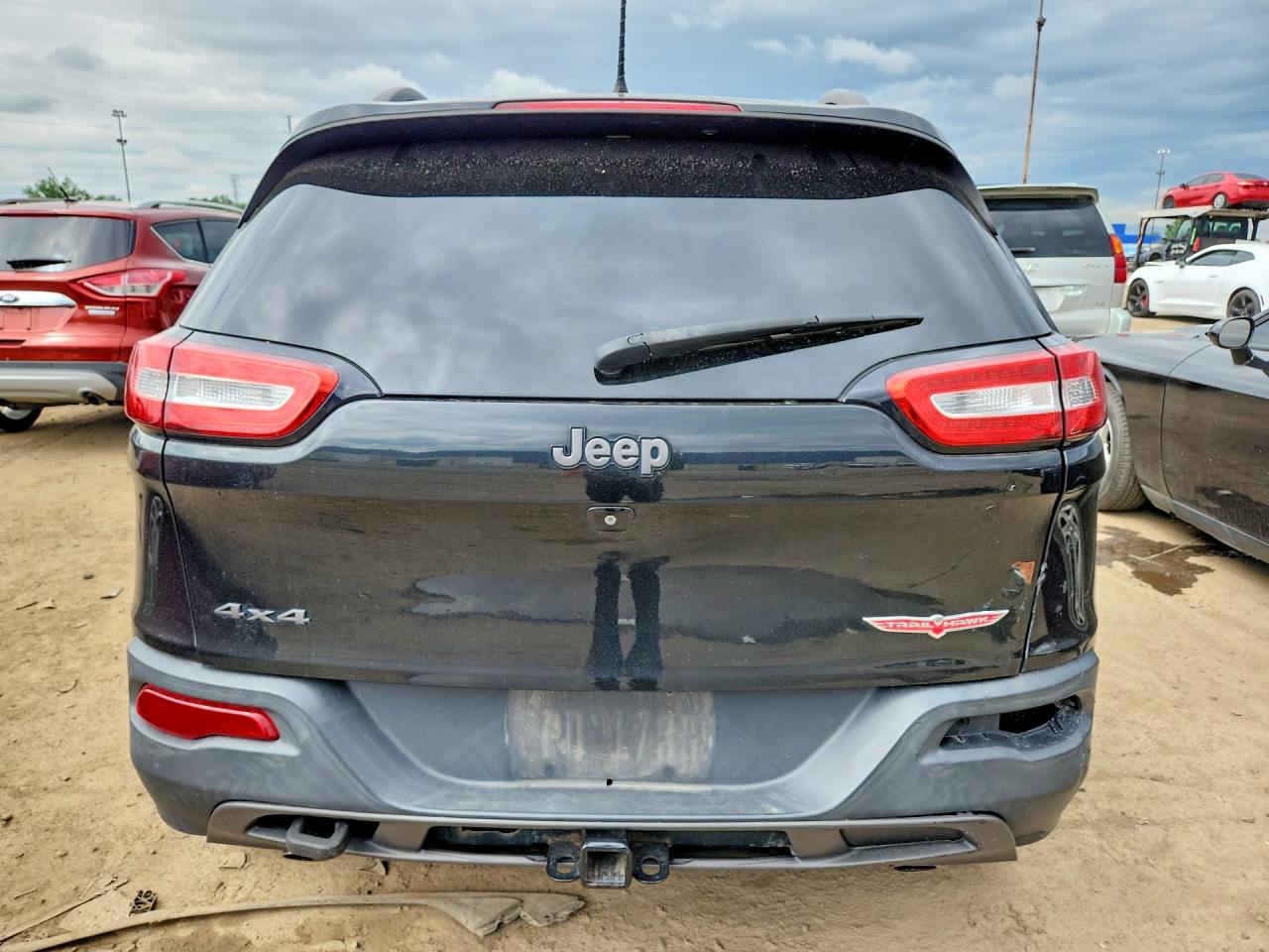 2014 Jeep Cherokee Trailhawk Black vin: 1C4PJMBS8EW111773