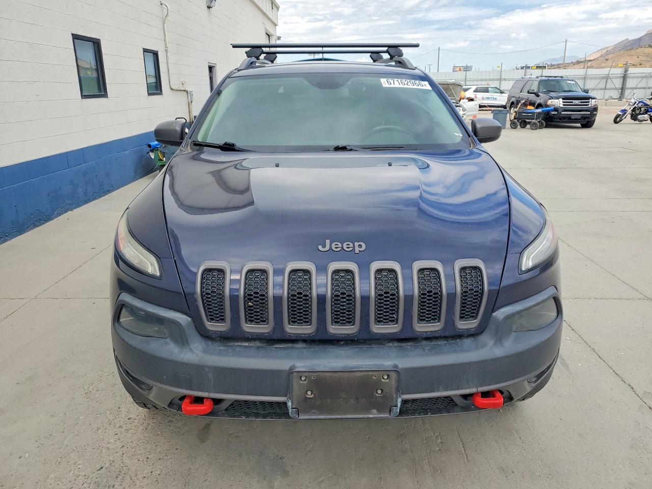 2014 Jeep Cherokee Trailhawk Blue vin: 1C4PJMBS8EW201361