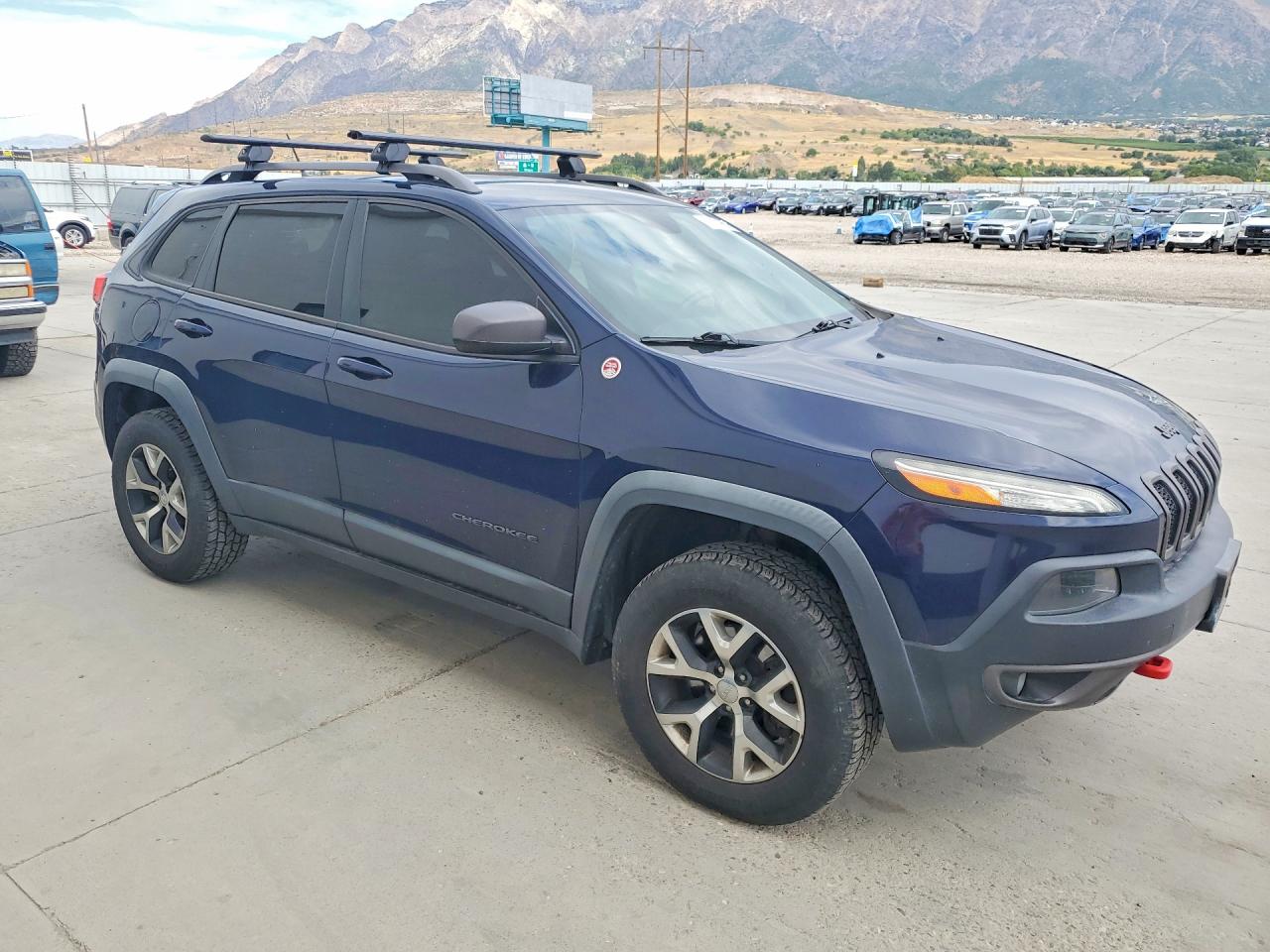 2014 Jeep Cherokee Trailhawk Blue vin: 1C4PJMBS8EW201361