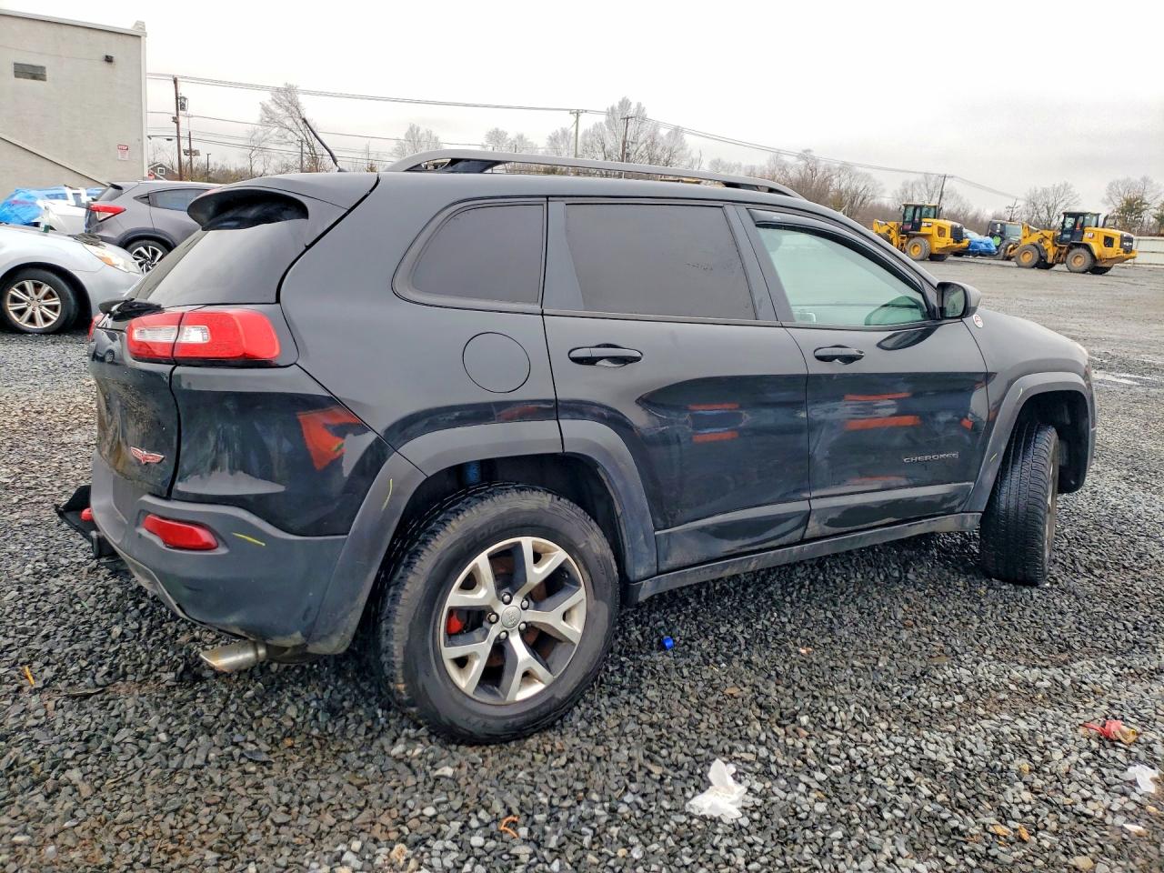 2014 Jeep Cherokee Trailhawk Black vin: 1C4PJMBS8EW239642