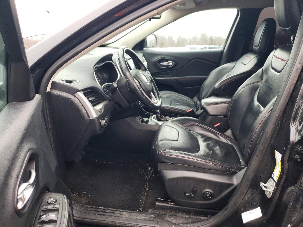 2014 Jeep Cherokee Trailhawk Black vin: 1C4PJMBS8EW239642