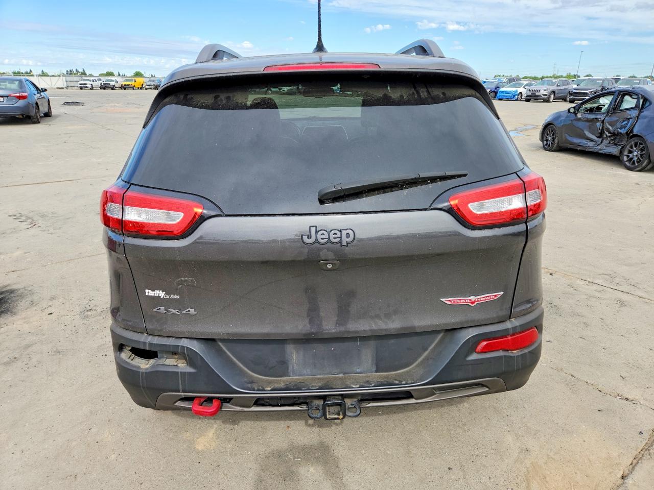 2014 Jeep Cherokee Trailhawk Charcoal vin: 1C4PJMBS8EW281129