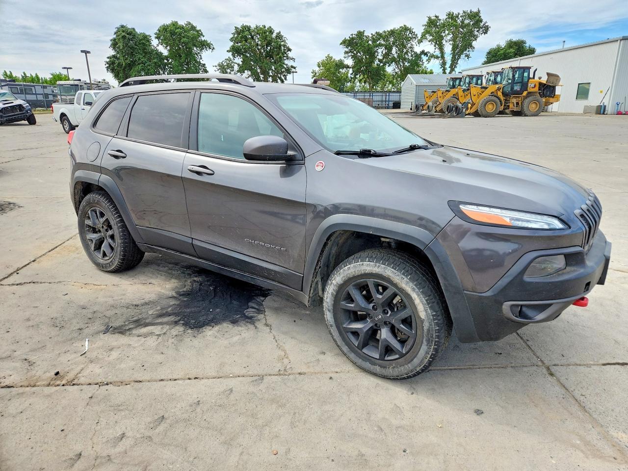 2014 Jeep Cherokee Trailhawk Charcoal vin: 1C4PJMBS8EW281129