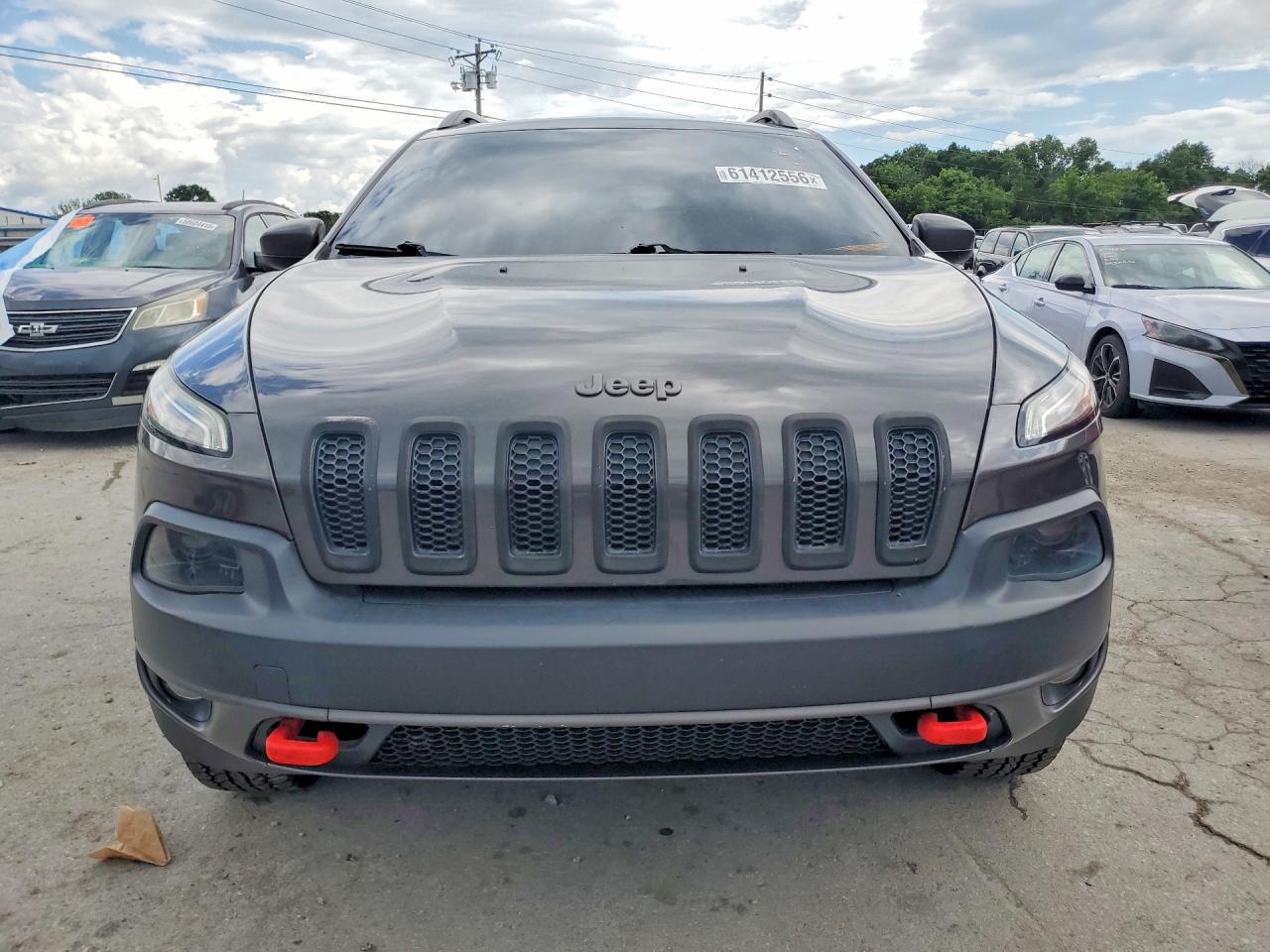 2014 Jeep Cherokee Trailhawk Gray vin: 1C4PJMBS8EW282281