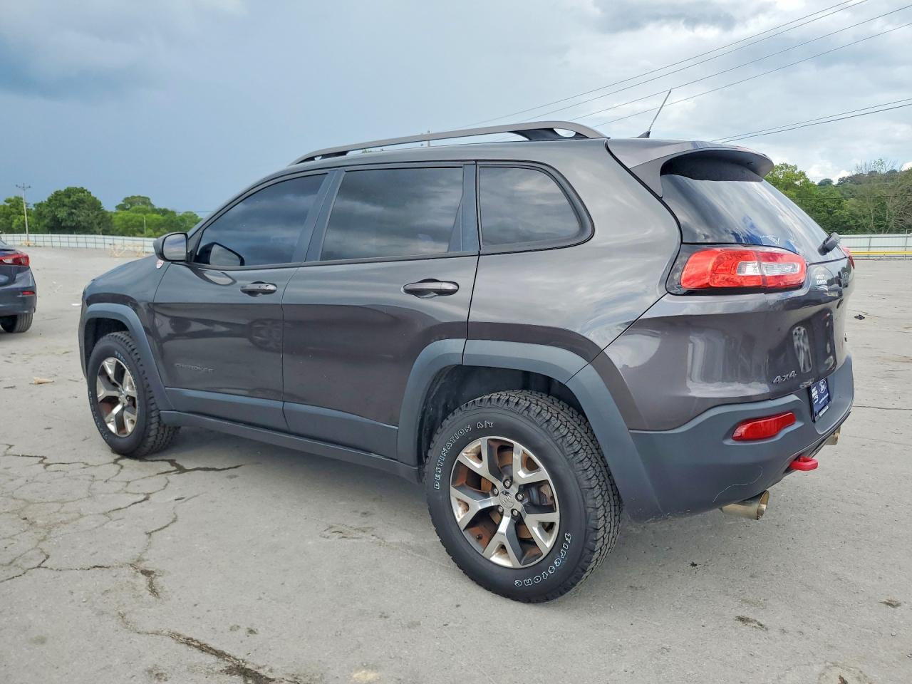 2014 Jeep Cherokee Trailhawk Gray vin: 1C4PJMBS8EW282281