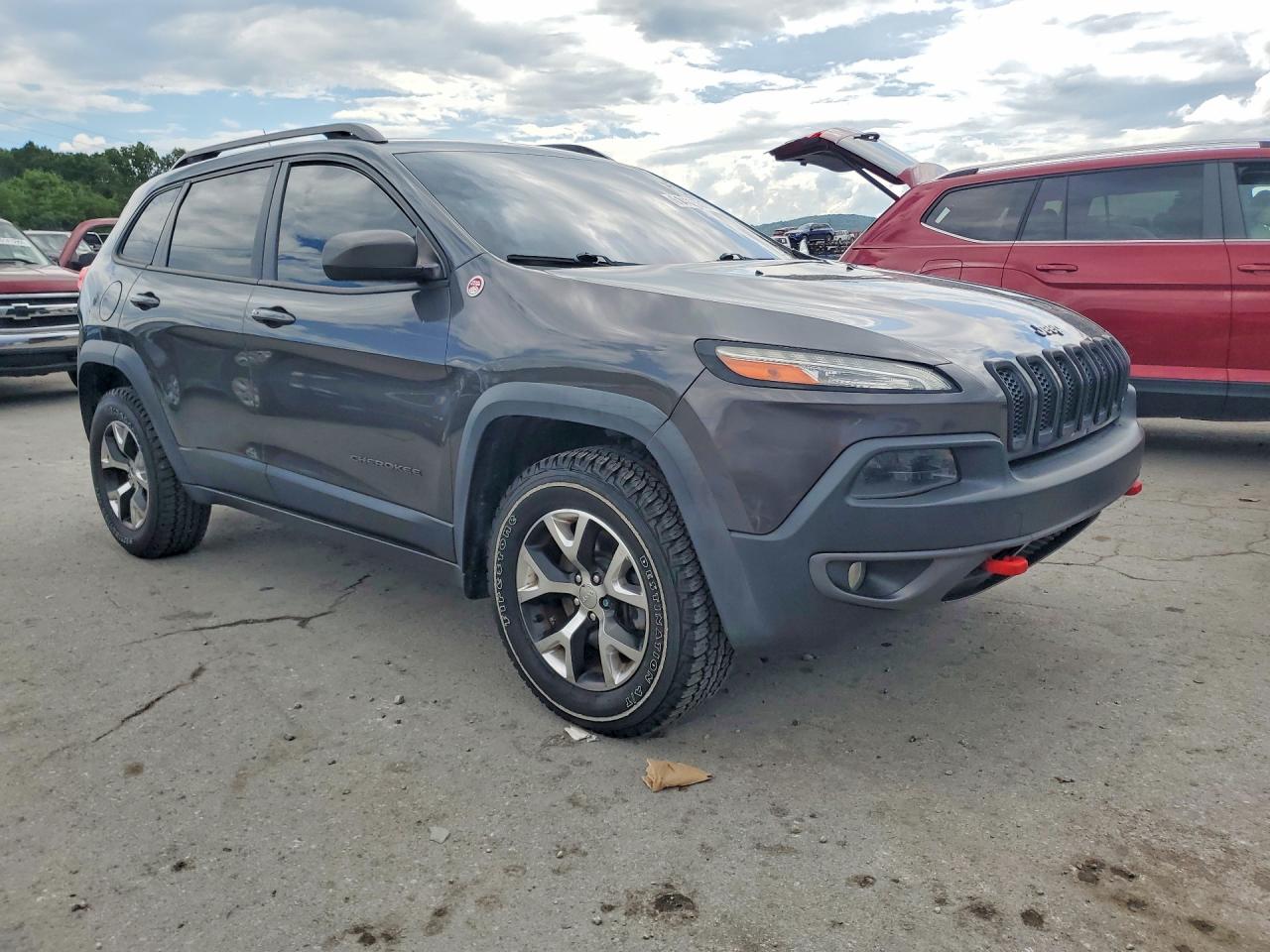 2014 Jeep Cherokee Trailhawk Gray vin: 1C4PJMBS8EW282281