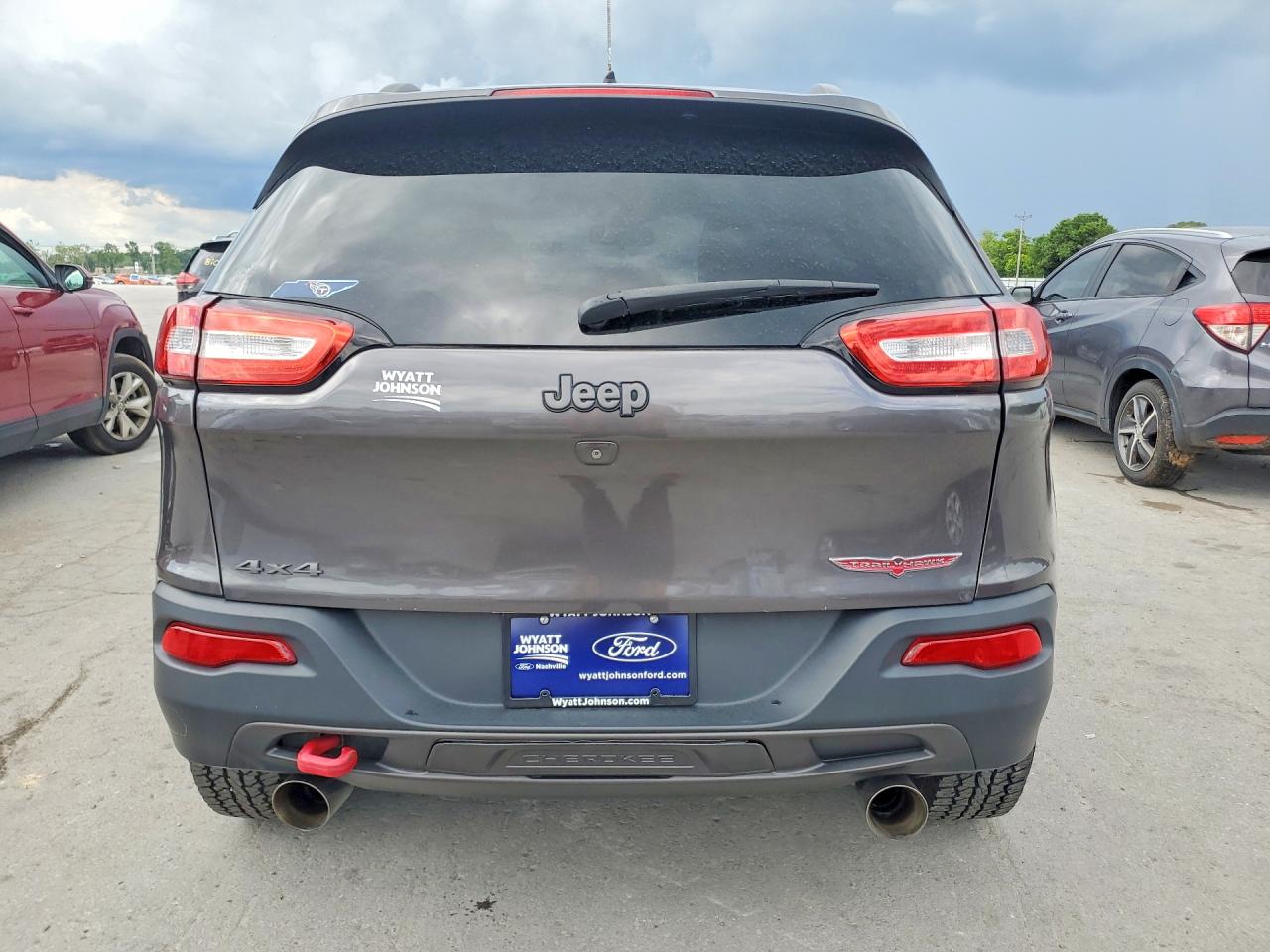2014 Jeep Cherokee Trailhawk Gray vin: 1C4PJMBS8EW282281