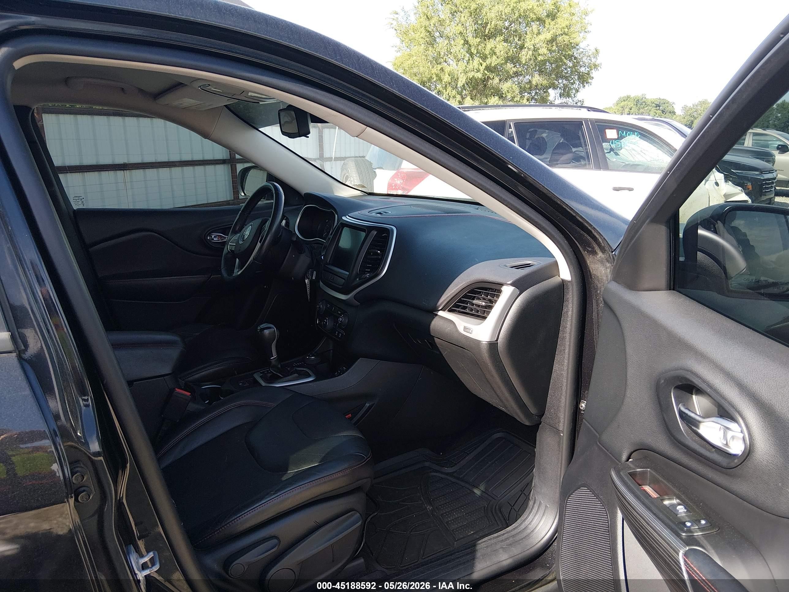 2014 Jeep Cherokee Trailhawk Black vin: 1C4PJMBS8EW308622