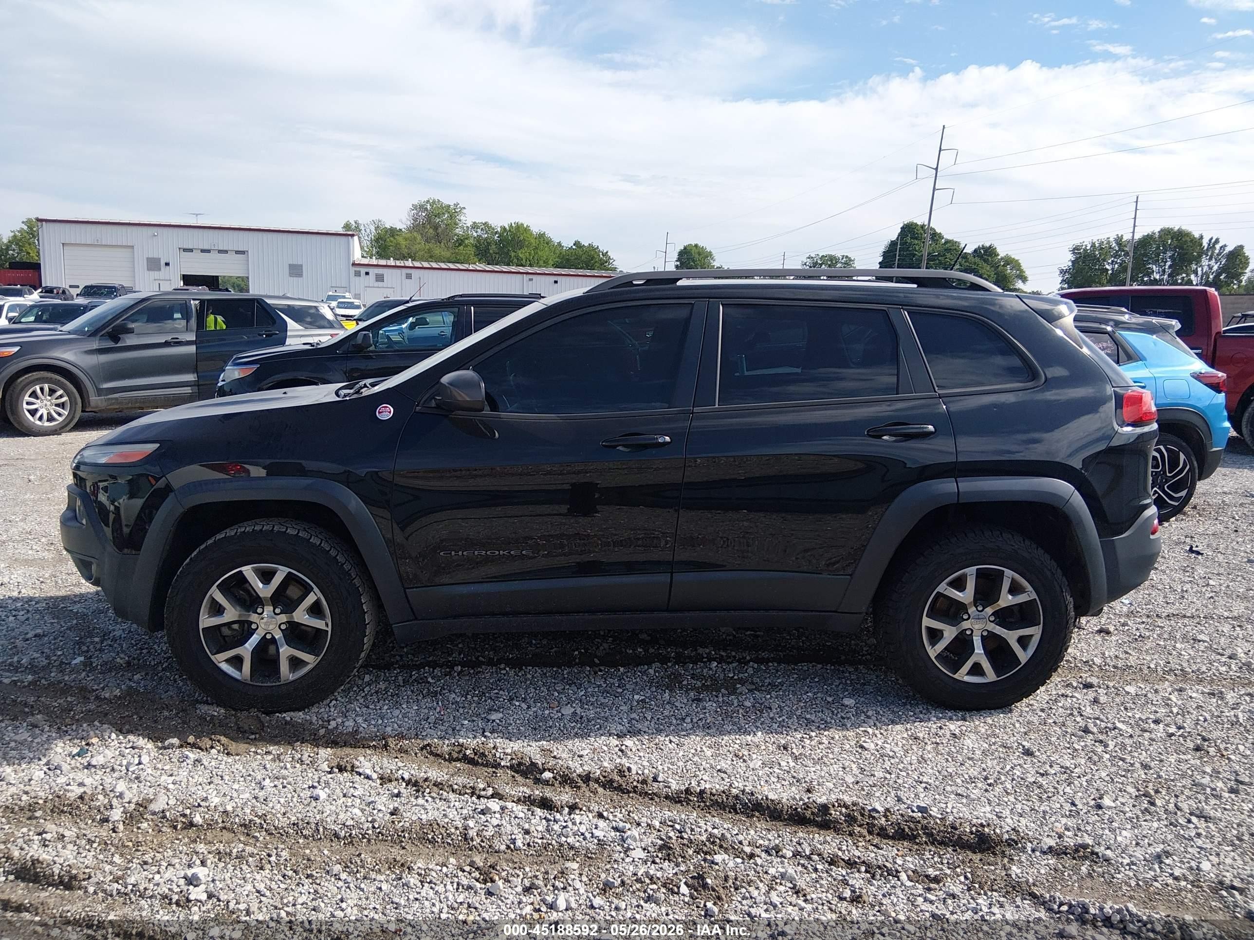 2014 Jeep Cherokee Trailhawk Black vin: 1C4PJMBS8EW308622