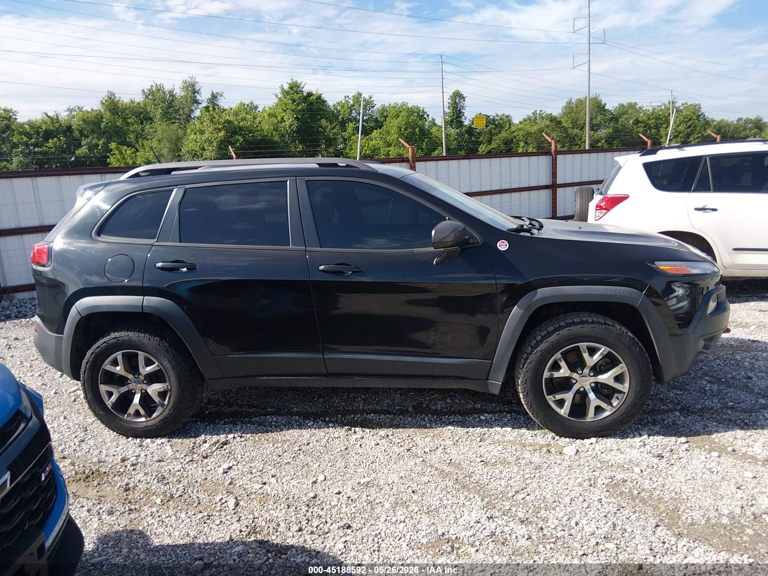 2014 Jeep Cherokee Trailhawk Black vin: 1C4PJMBS8EW308622