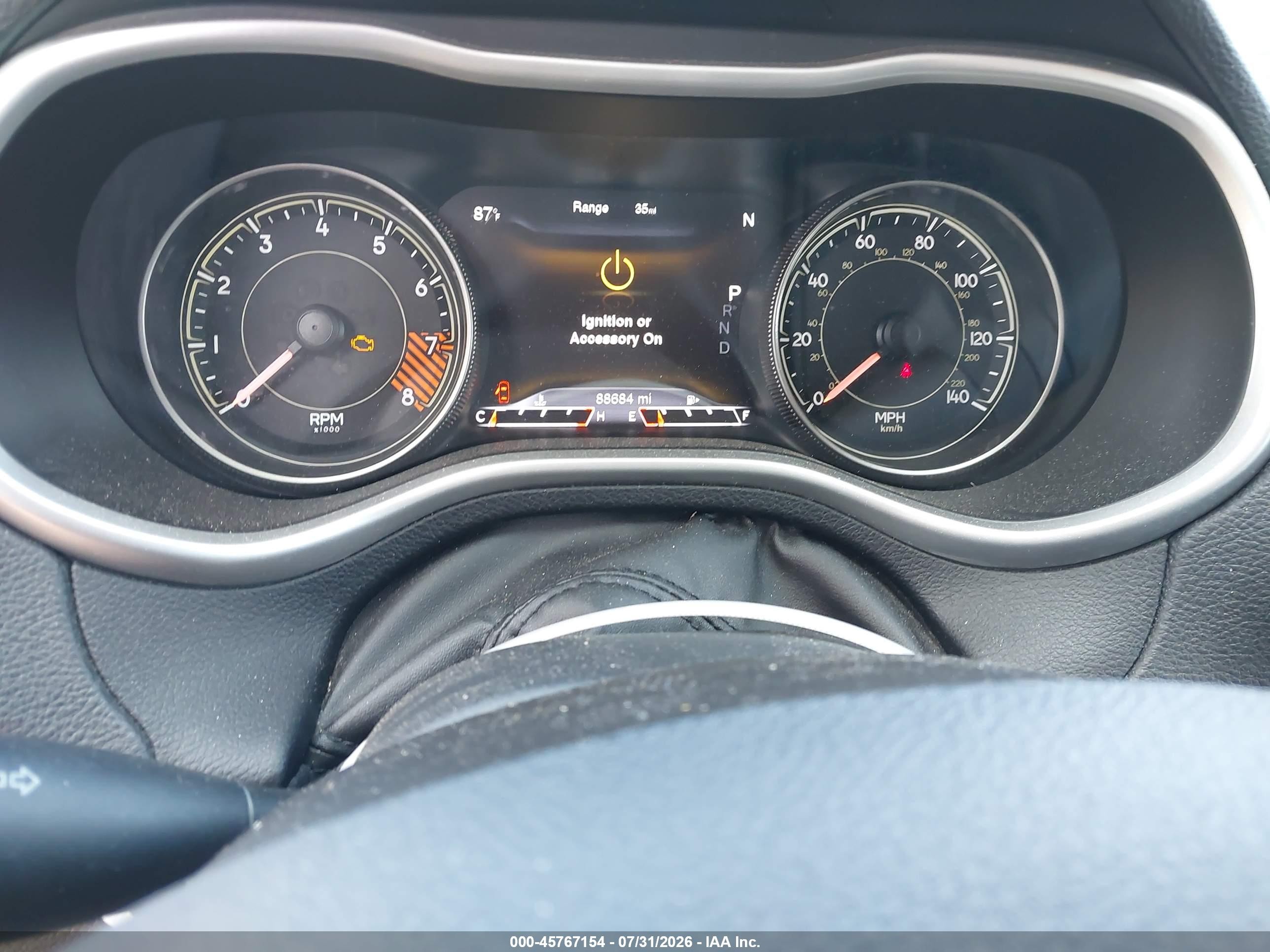 2014 Jeep Cherokee Trailhawk Orange vin: 1C4PJMBS8EW320978
