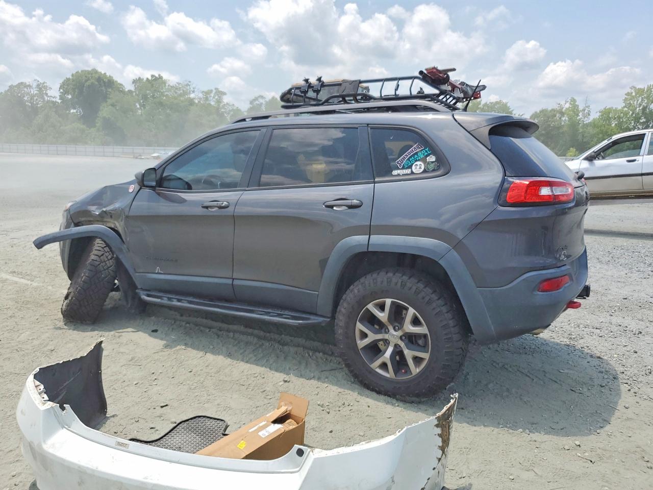 2015 Jeep Cherokee Trailhawk Charcoal vin: 1C4PJMBS8FW512855