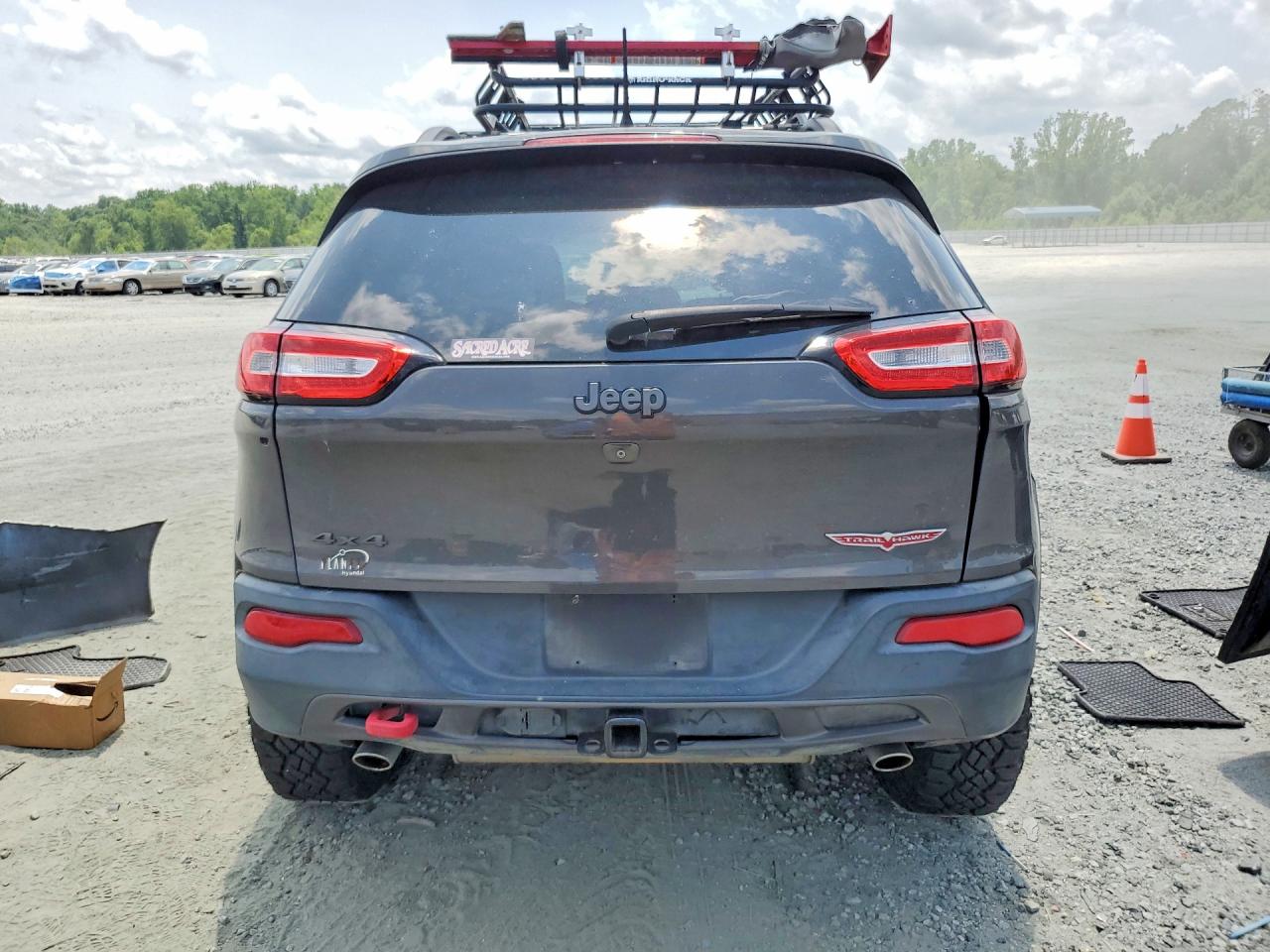 2015 Jeep Cherokee Trailhawk Charcoal vin: 1C4PJMBS8FW512855